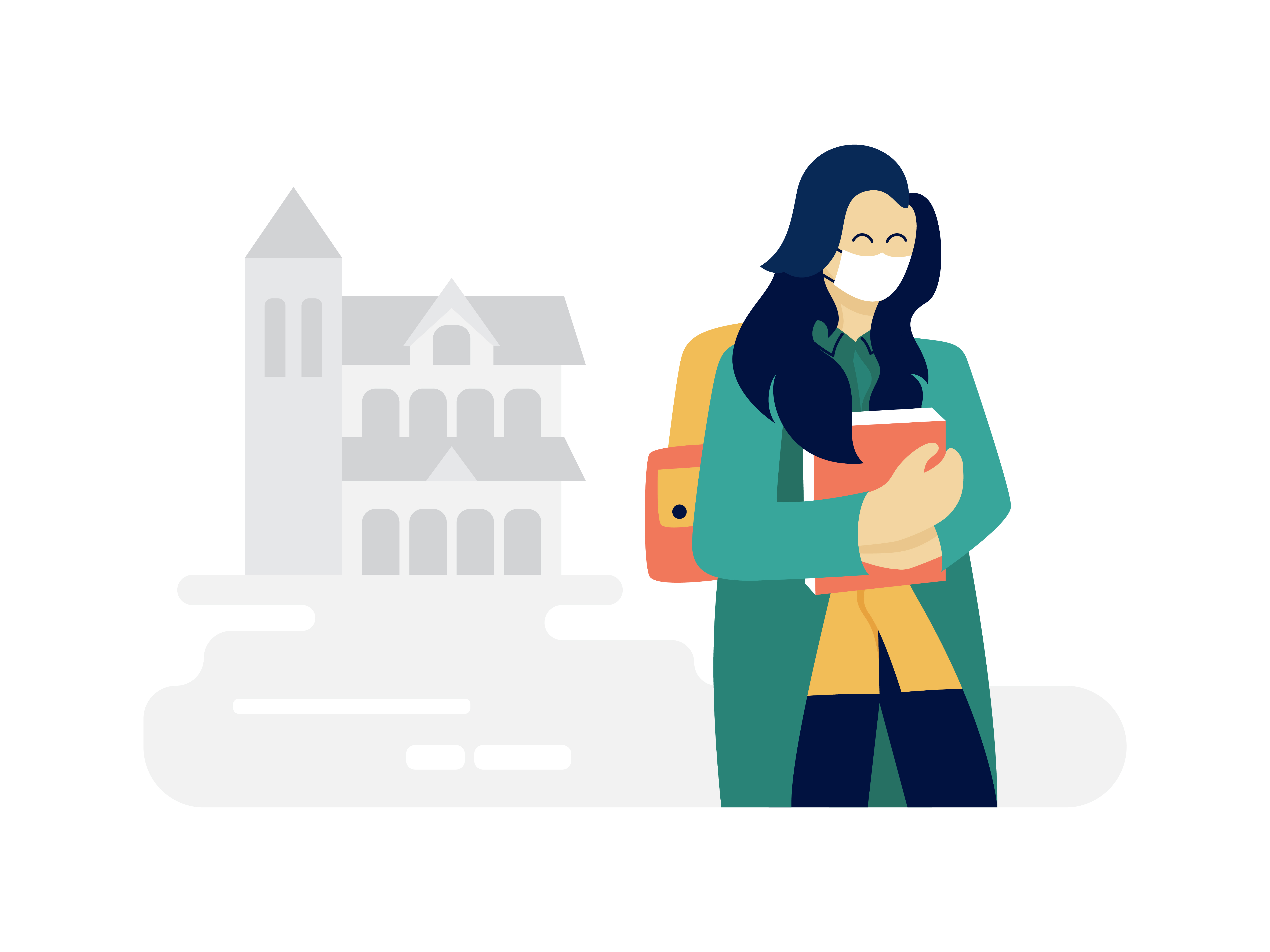 Student Girl Wearing Face Mask Holding Book 1228398 Vector Art At Vecteezy Student Girl Wearing Face Mask Holding Book 1228398 Vector Art At Vecteezy
