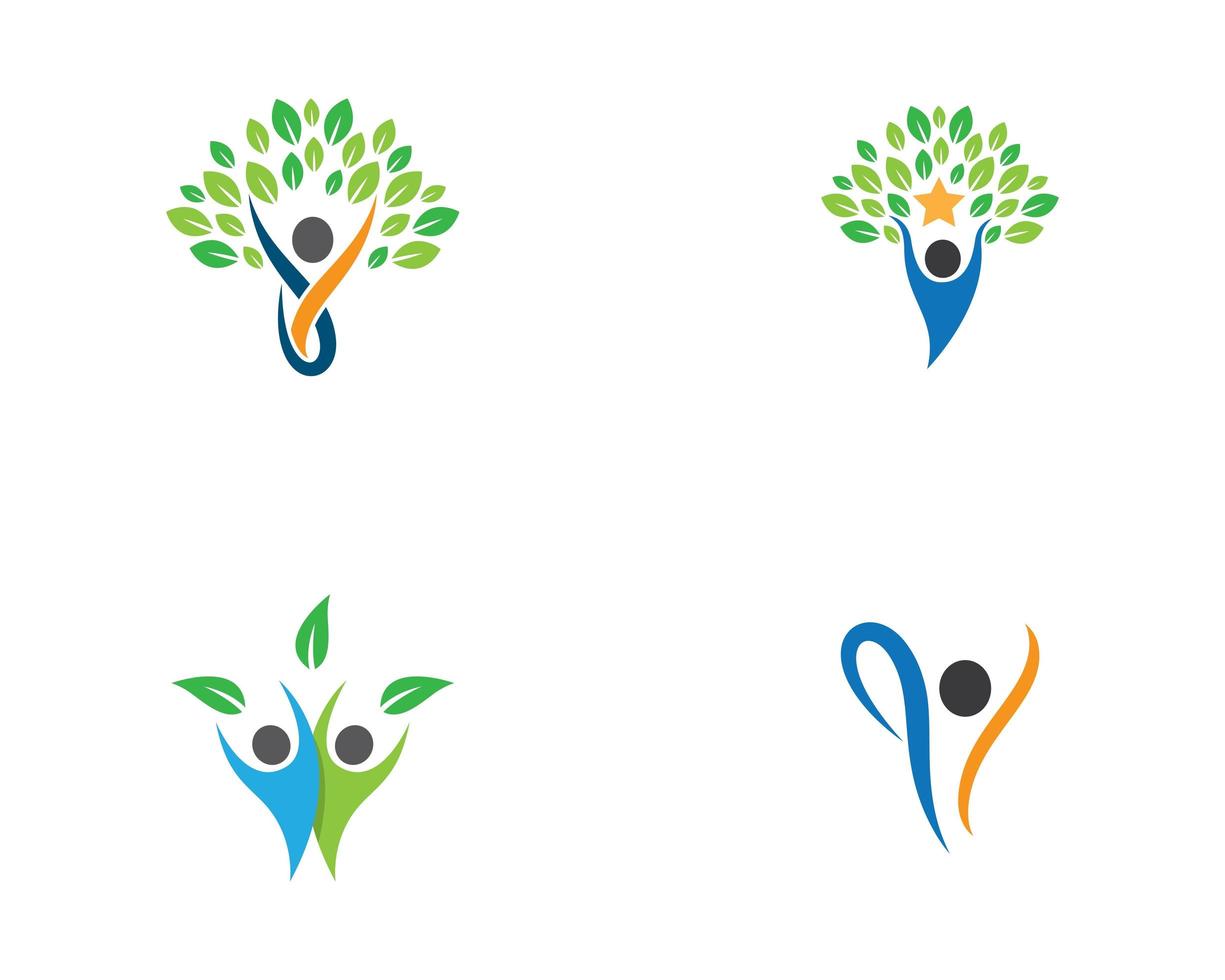 Healthy lifestyle icon set vector