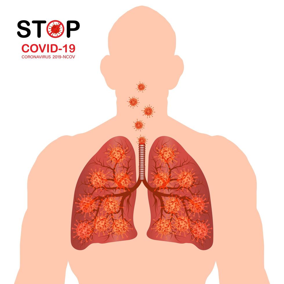 Coronavirus disease infection with body heat scan vector