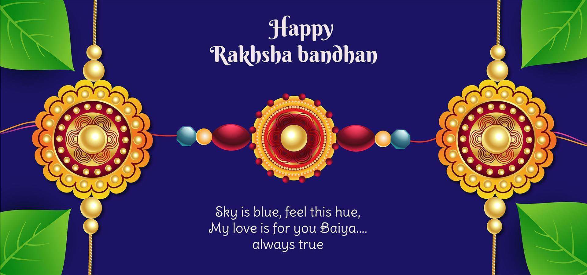 Happy Raksha Bandhan Celebration Background vector