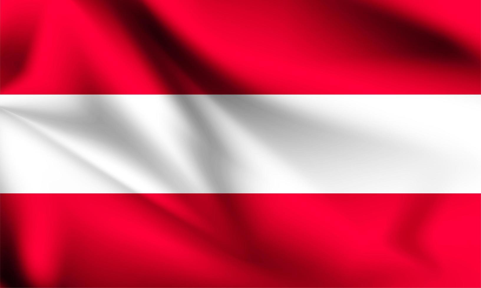 Austria 3d flag vector