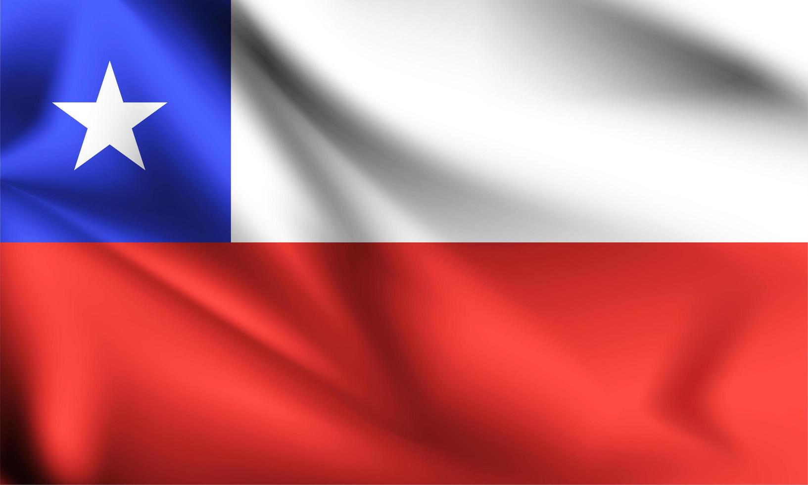 chile bandera 3d vector