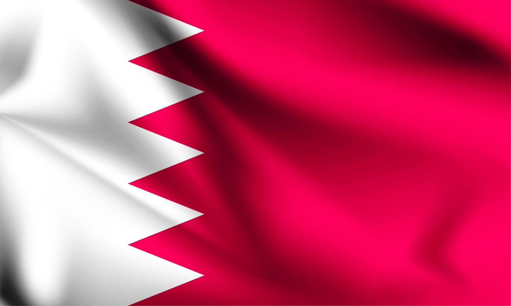 Bahrain 3d flag  vector