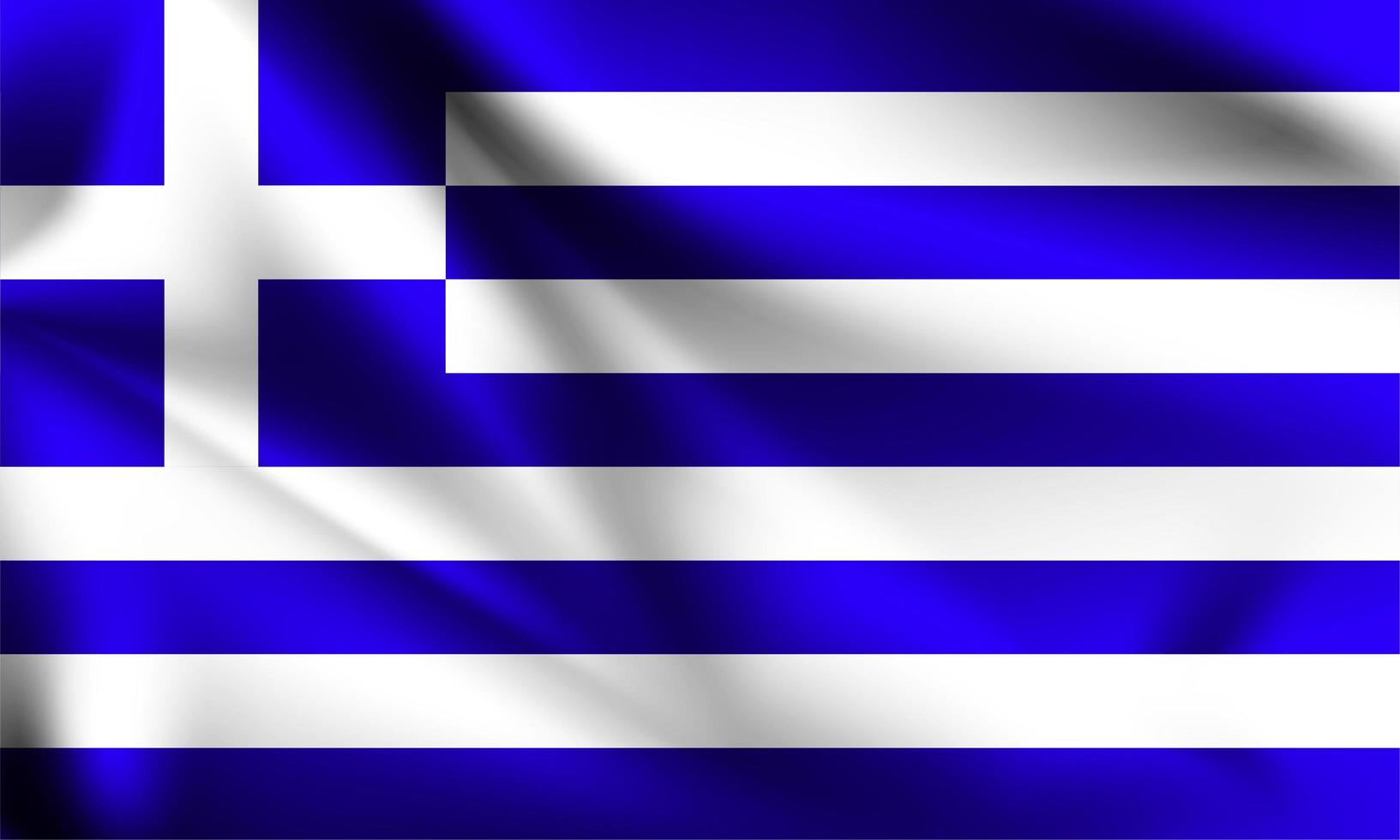 Grecia bandera 3d vector