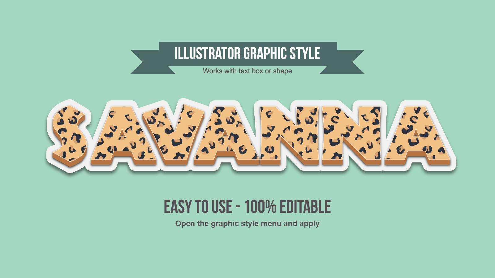 Jaguar Animal Print Elegant Pattern Text Effect vector