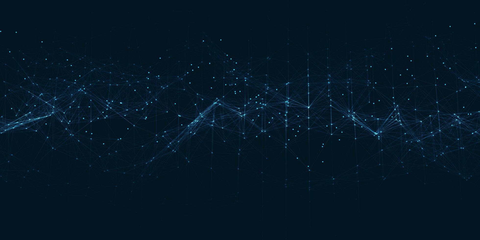 líneas y puntos de conexión vector