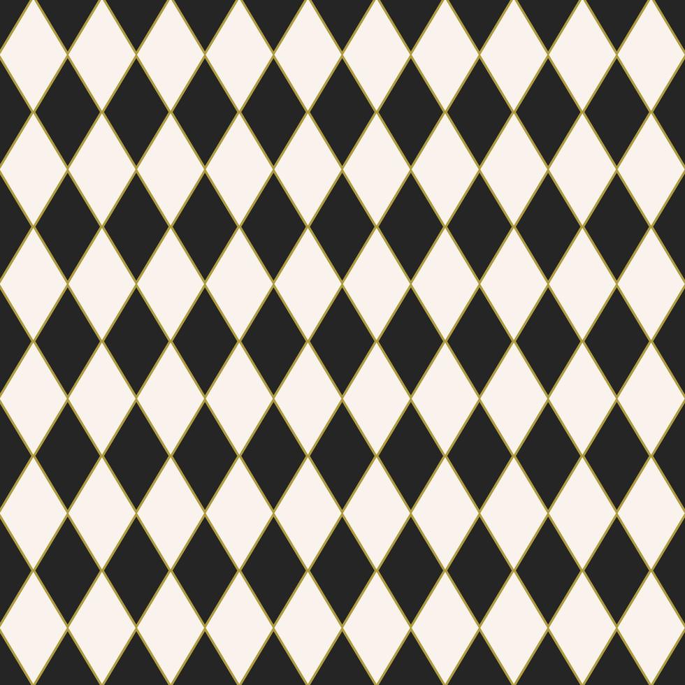 Seamless tiled harlequin pattern design  vector