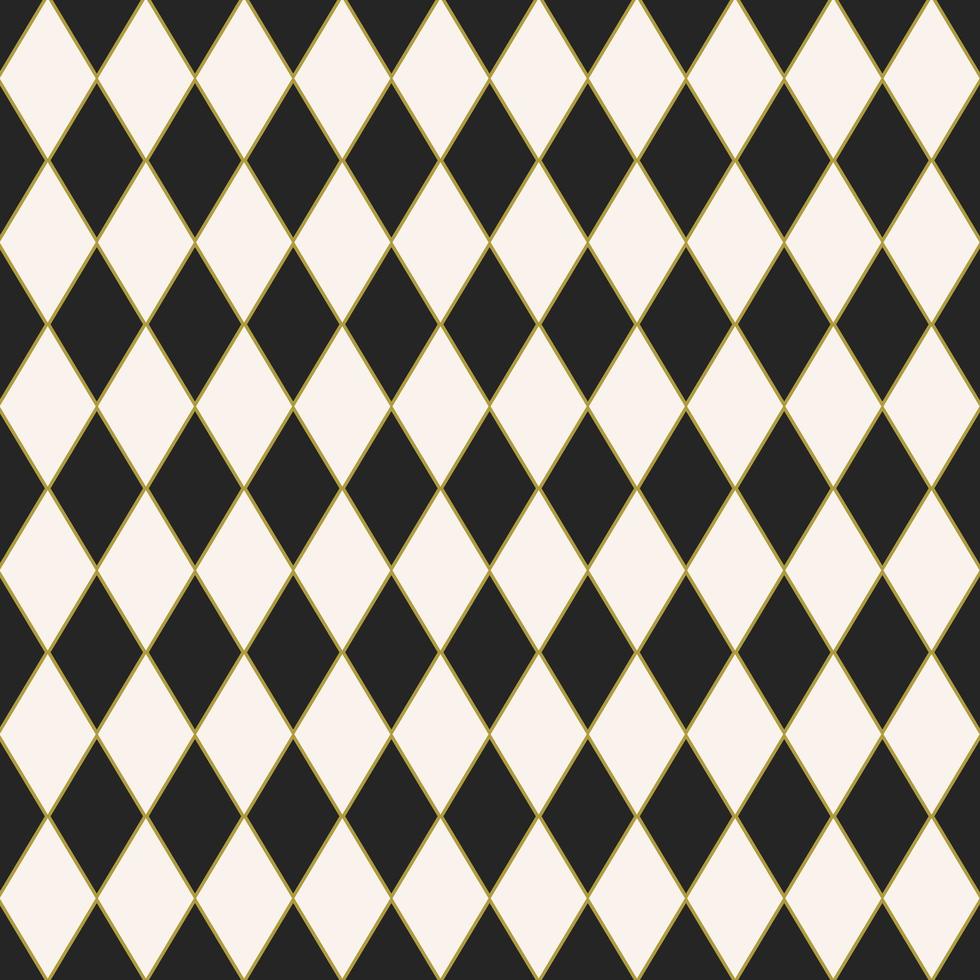 Seamless tiled harlequin pattern design  vector