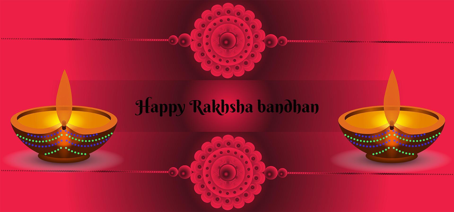 Raksha Bandhan Festival Abstract Background vector