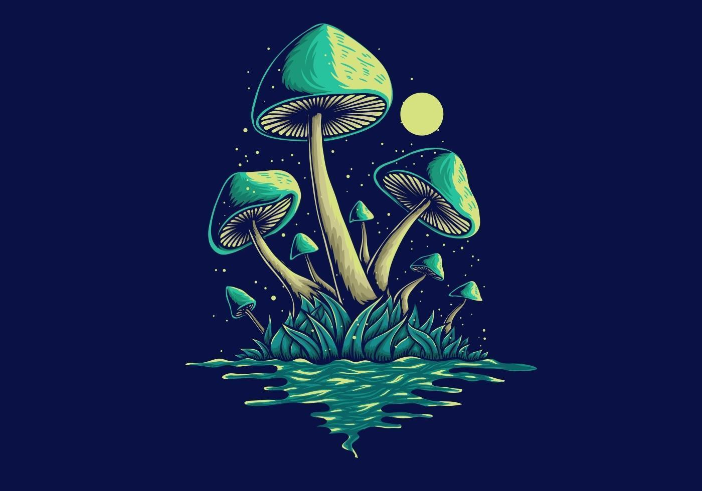 Fungus by the River vector