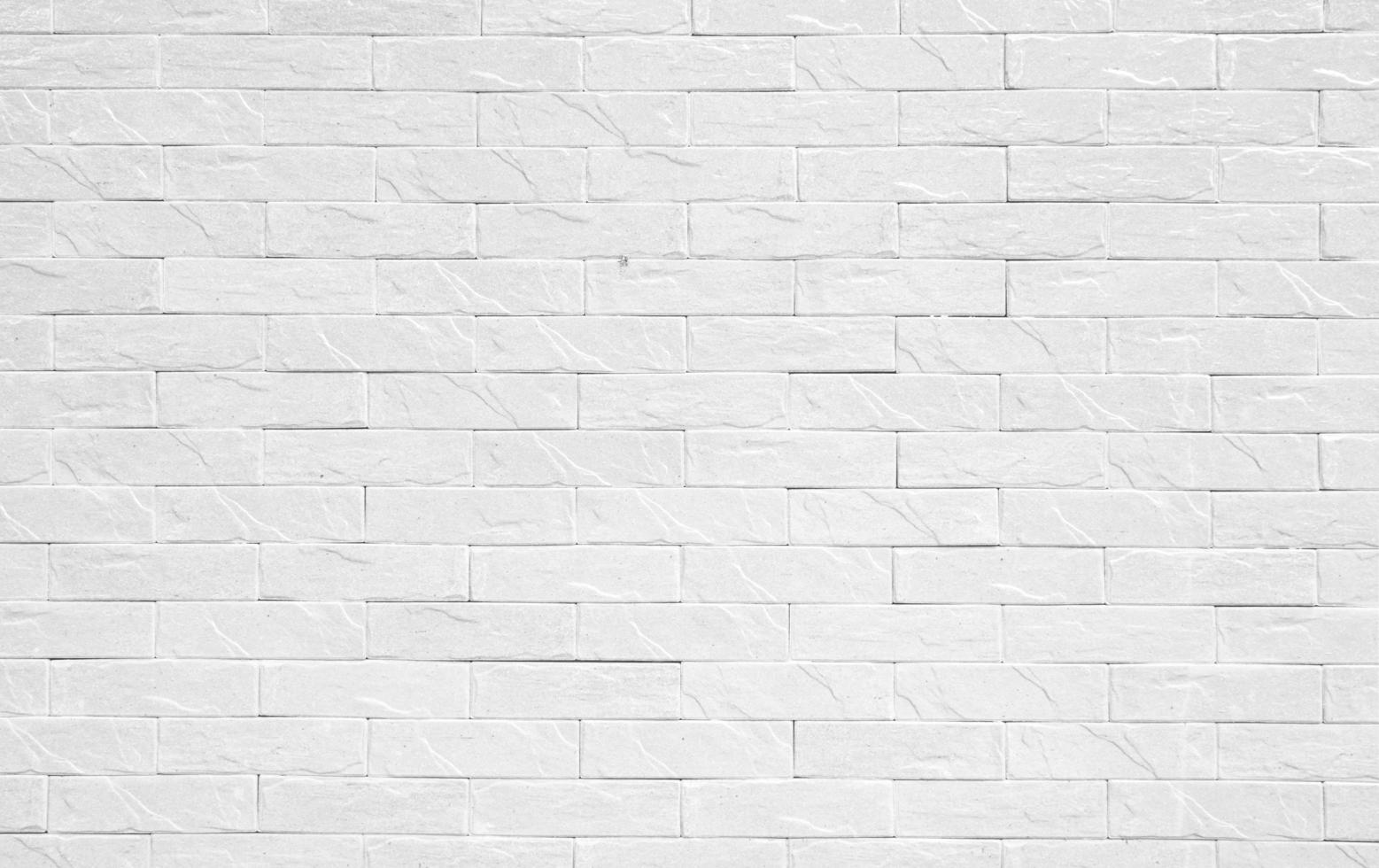 White brick wall for background  photo