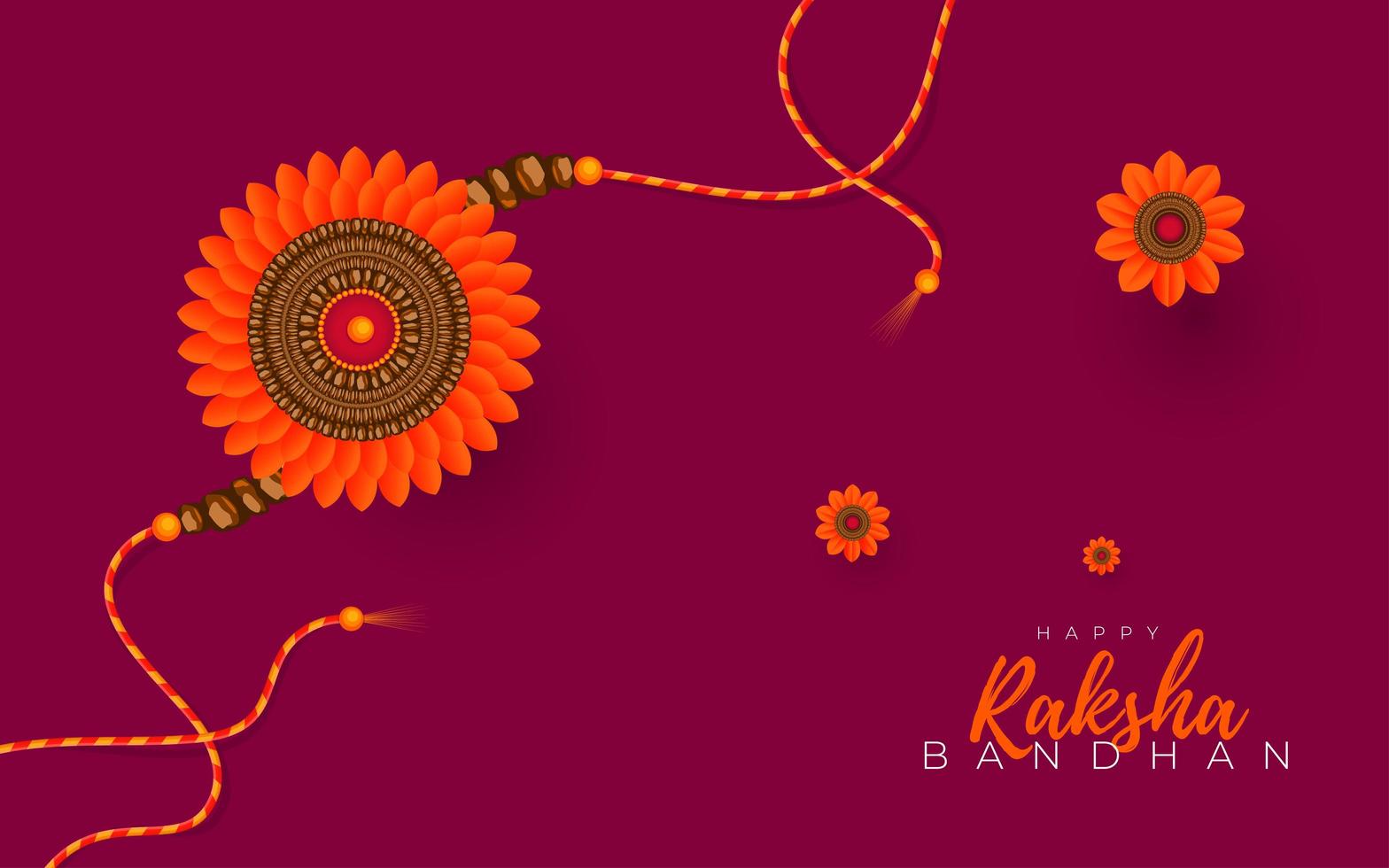 Happy Raksha Bandhan Design vector