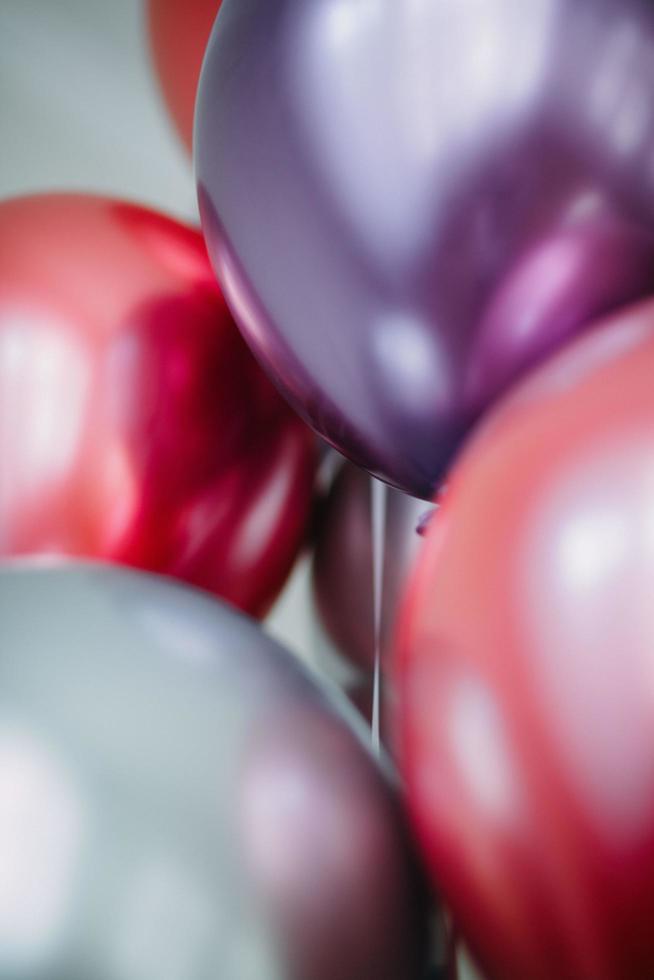 primer plano de globos de colores foto