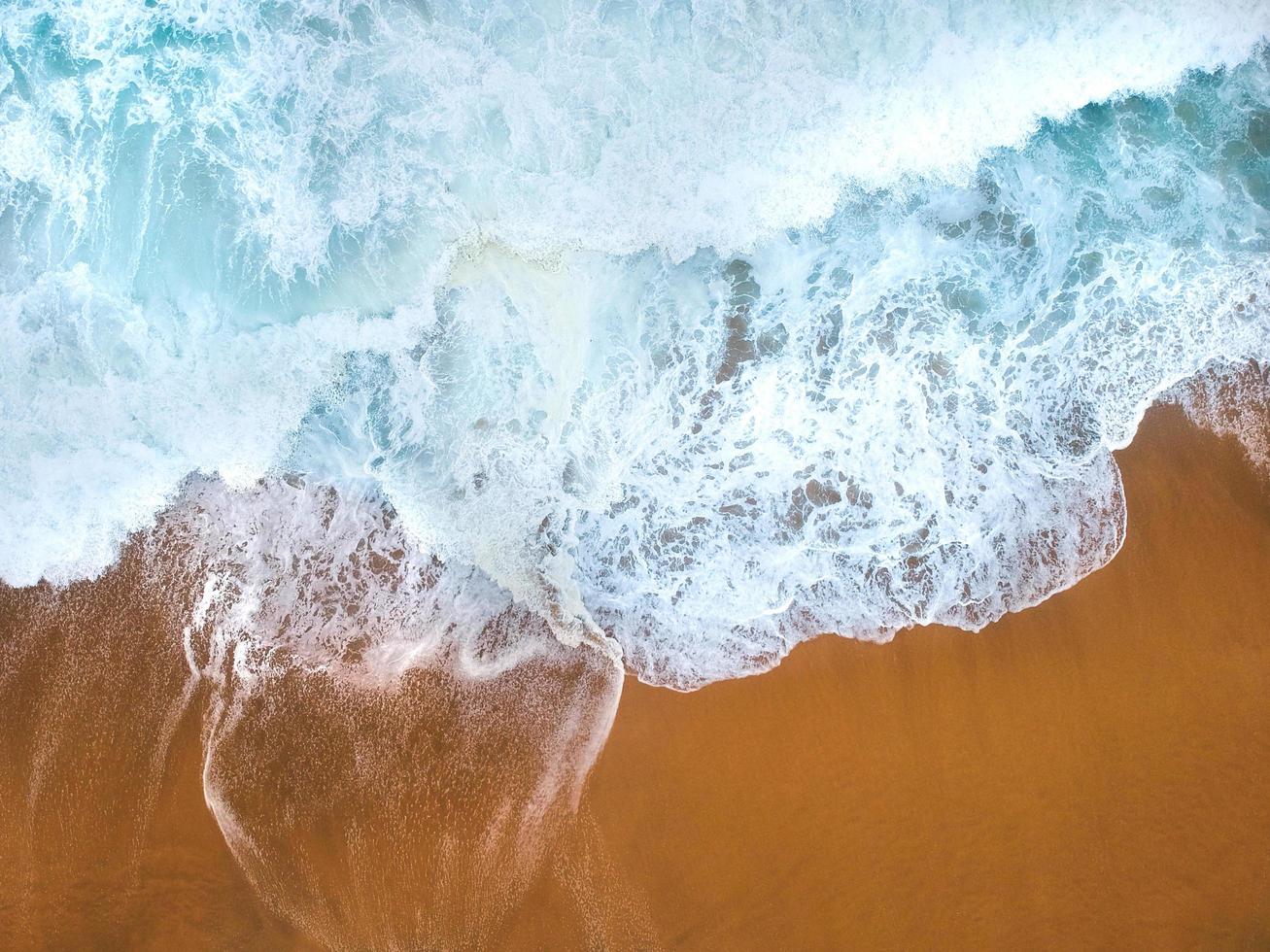 Aerial view of beach photo