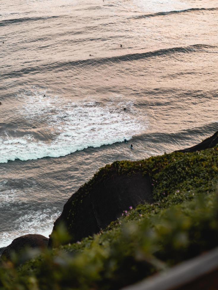Surfers in the ocean photo