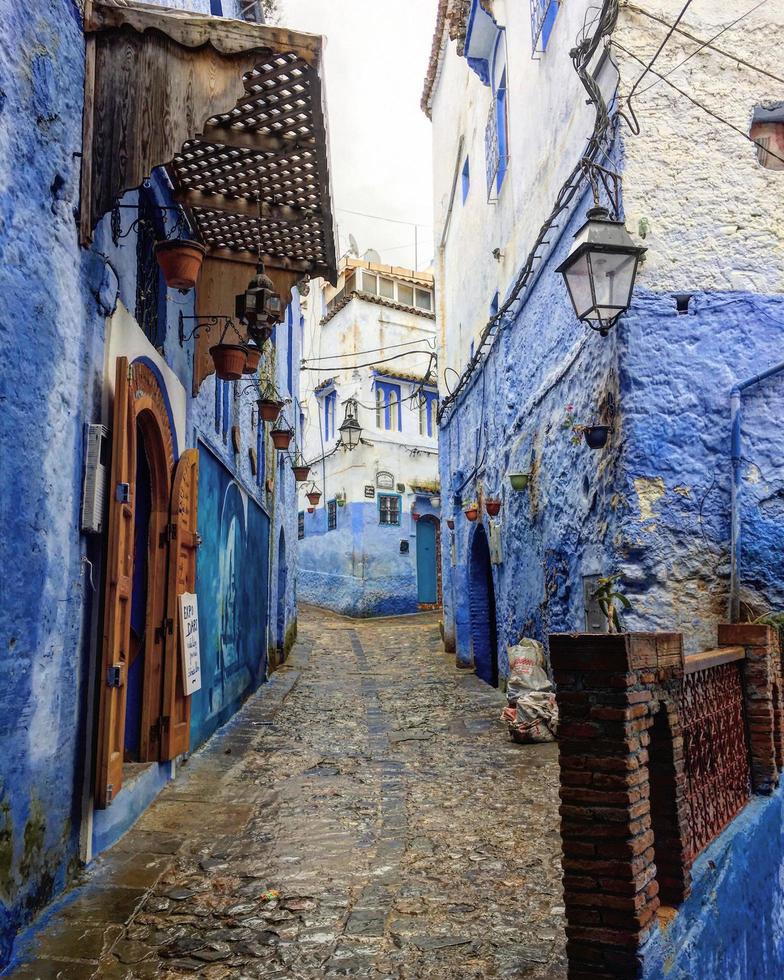 Empty alley in Morocco photo