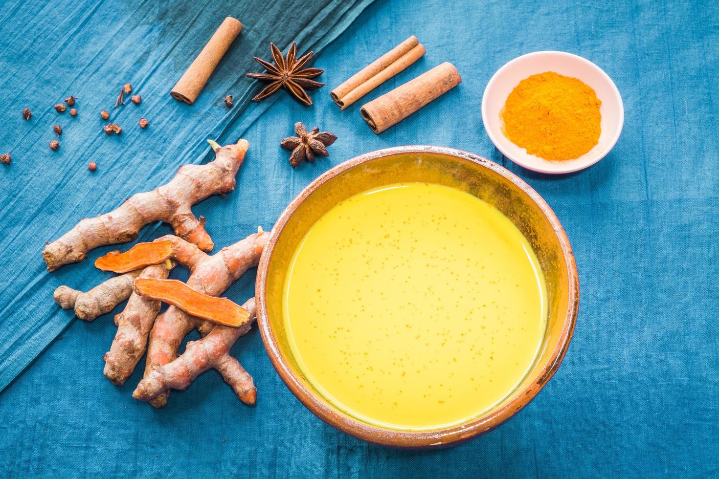 Organic curcumin honey golden milk photo