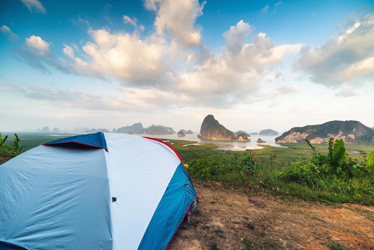 Tent at national park photo