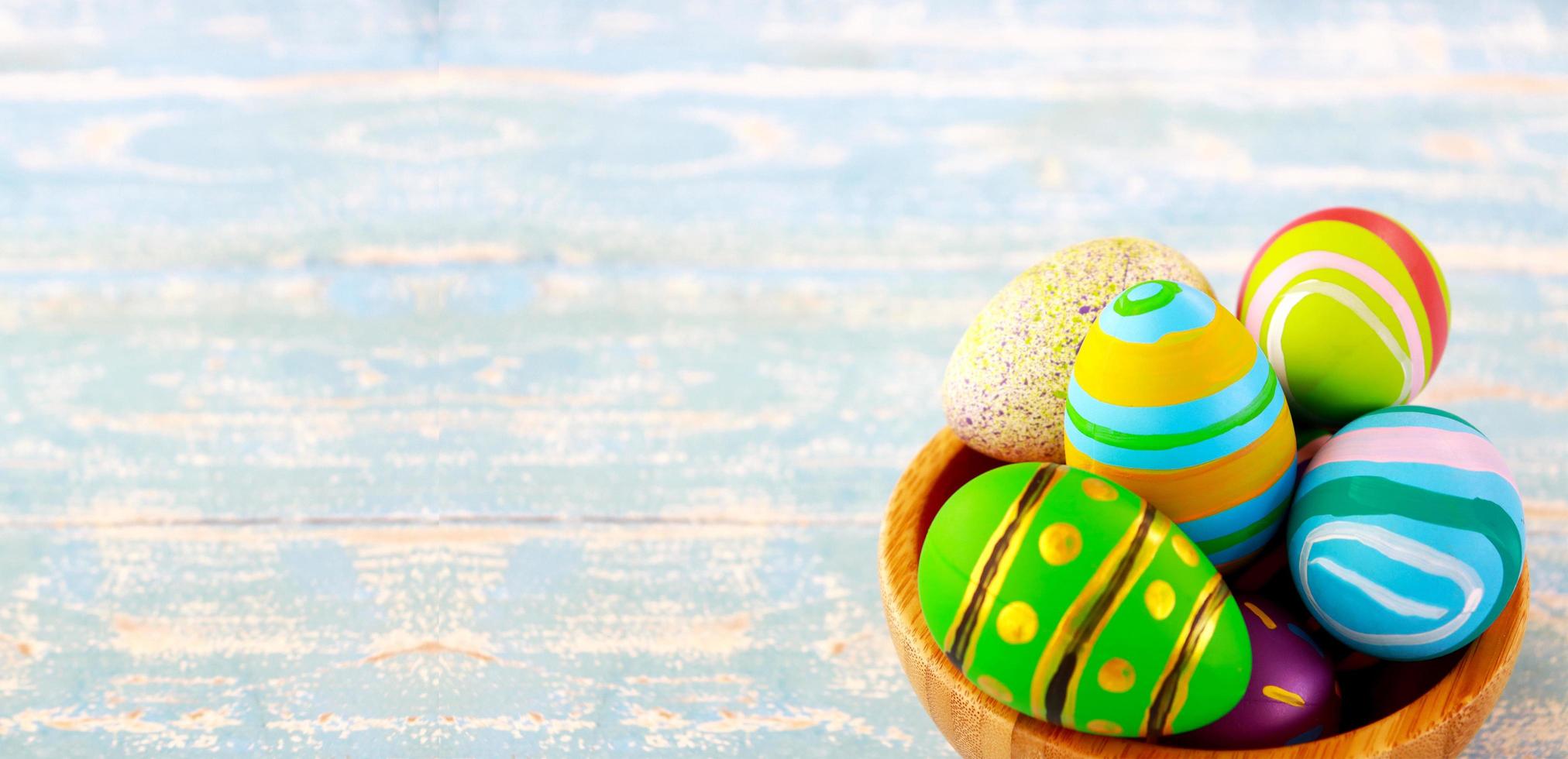 Colorful Easter eggs  photo