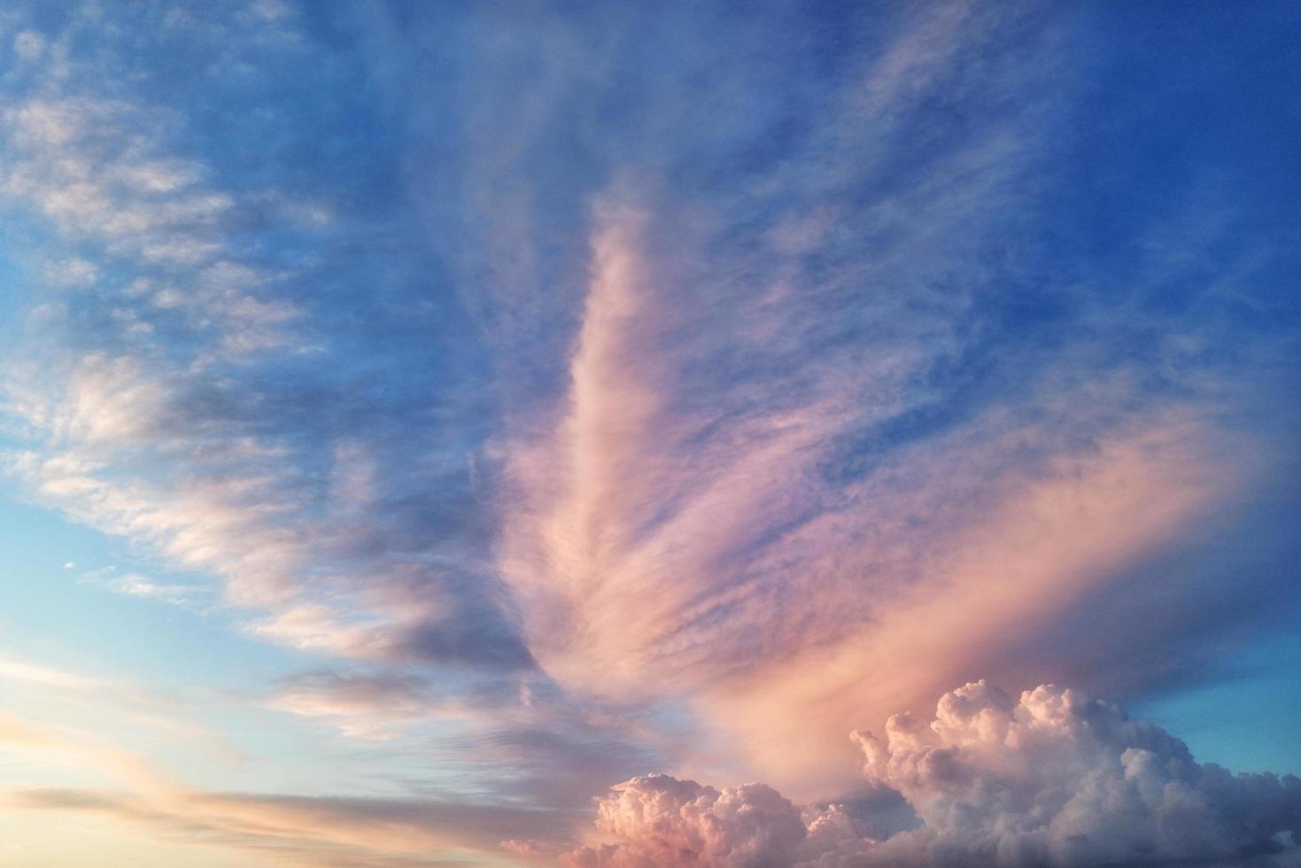 Colorful cloudy sky photo