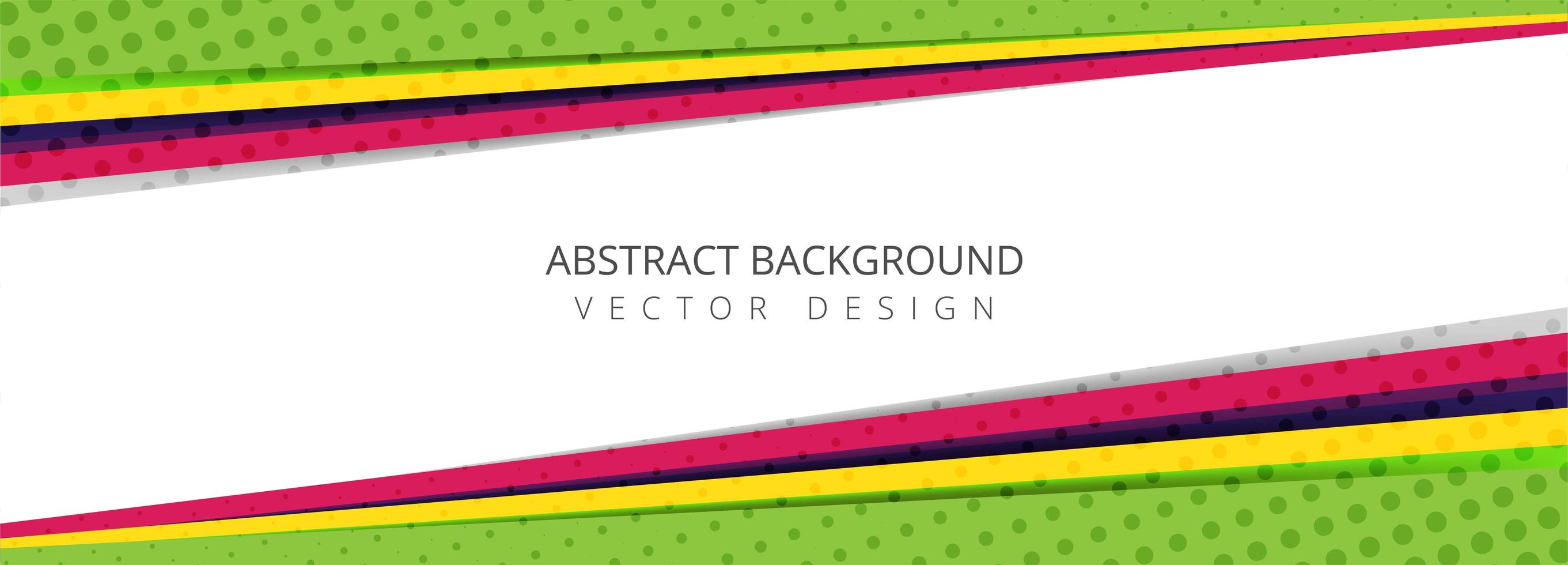 Colorful abstract angled halftone layers banner vector