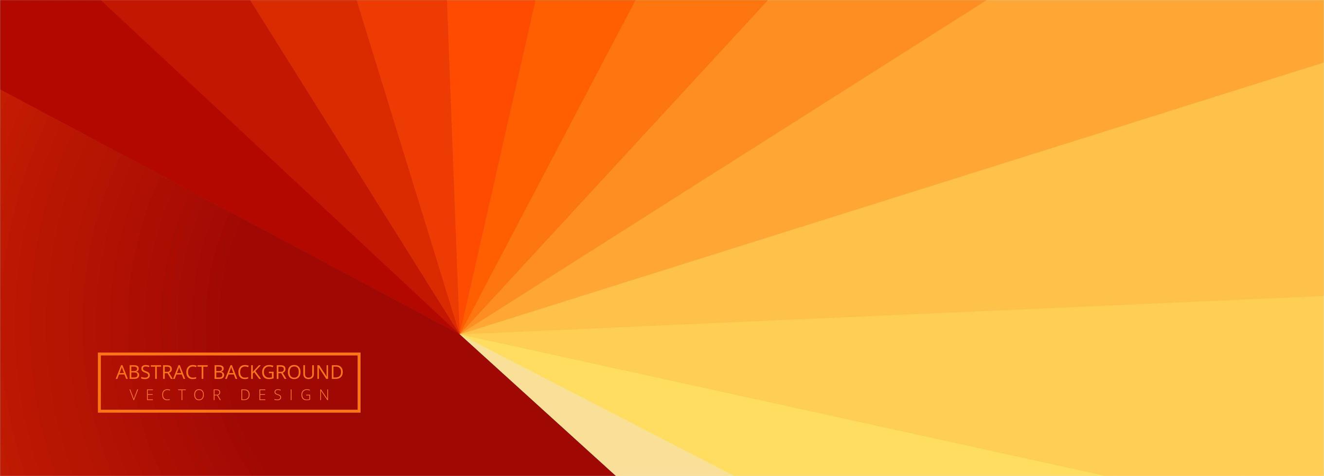 Modern stripes red and yellow wave banner vector