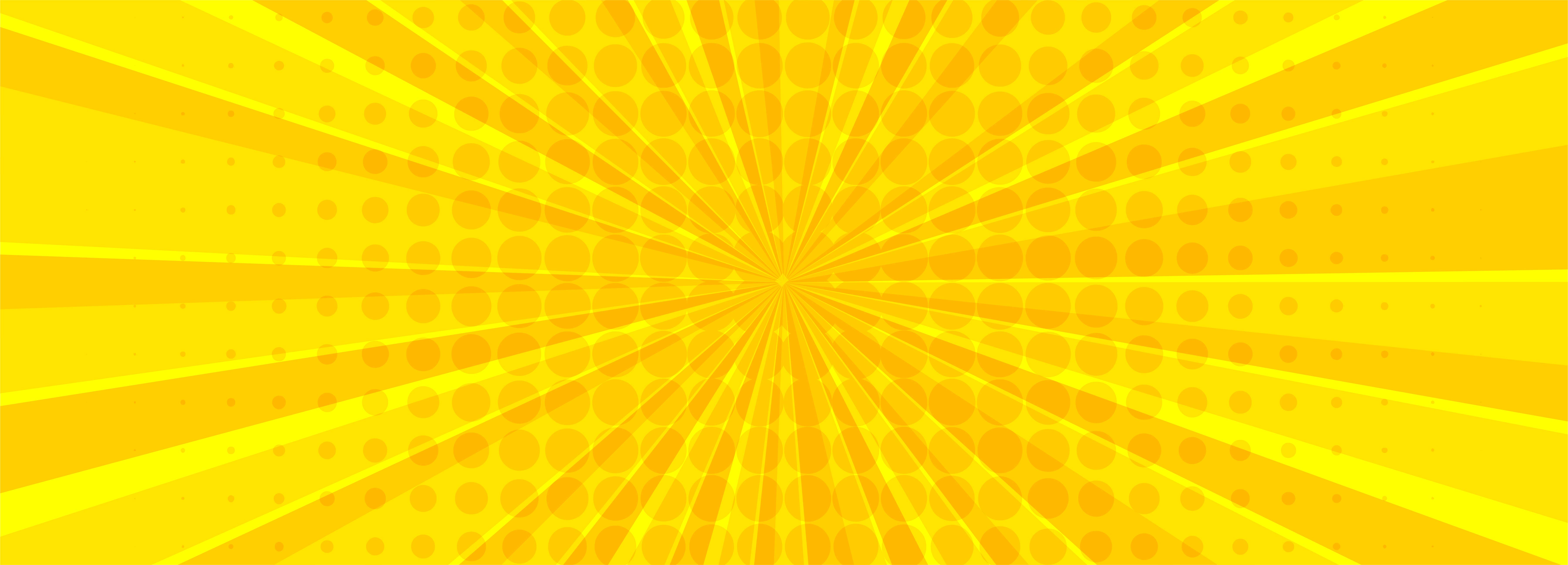 Yellow Comic Book Rays Banner 1233192 Vector Art At Vecteezy