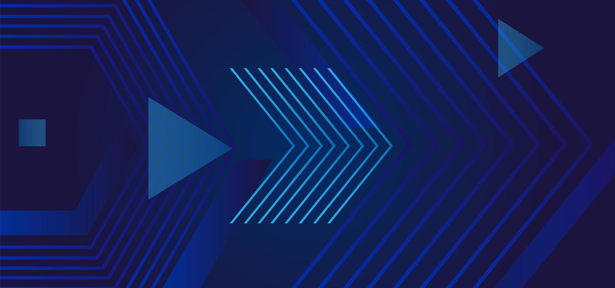 Abstract modern blue arrow line art design 1233221 Vector