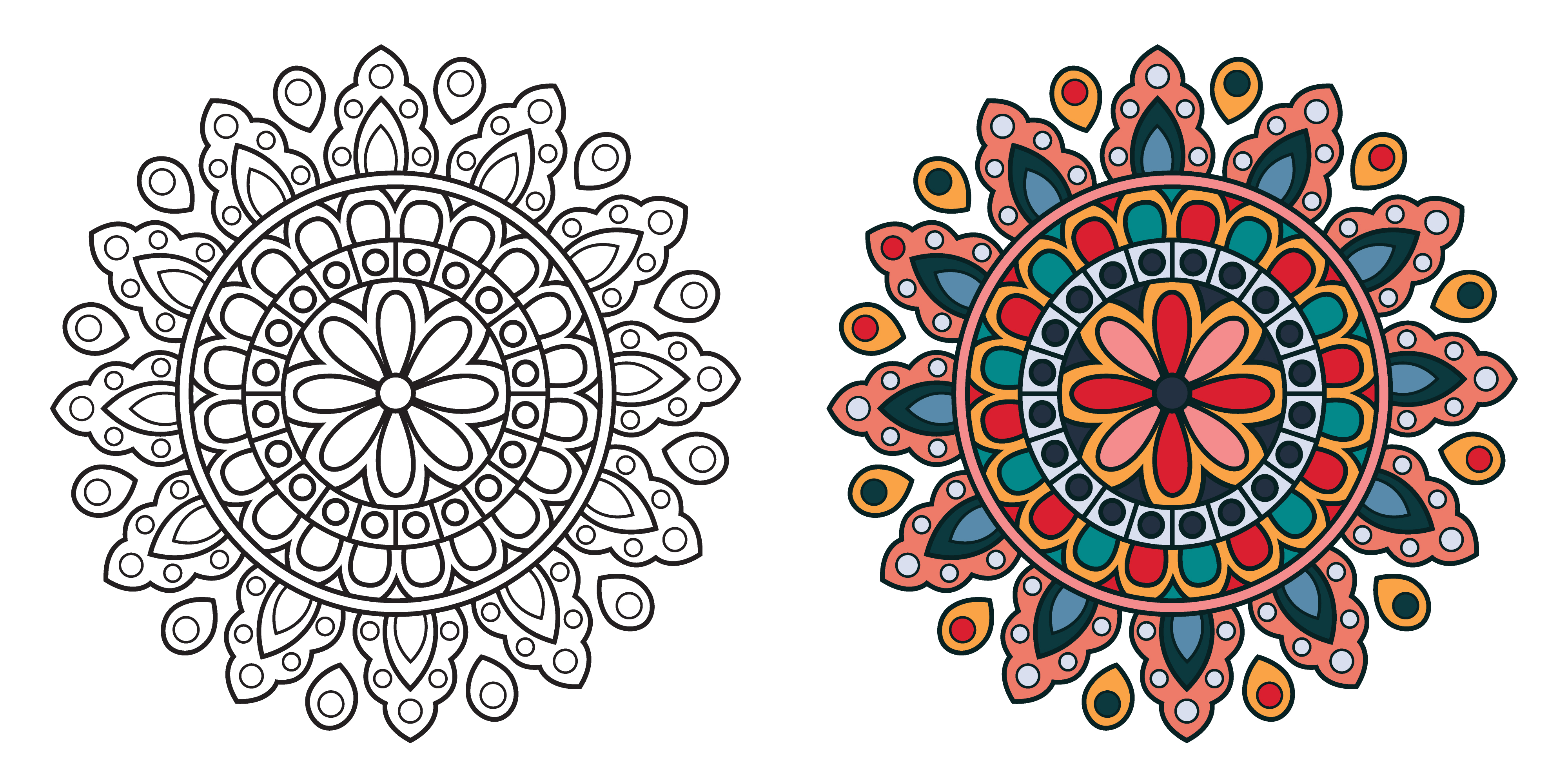 Download Decorative Circular Colouring Mandala - Download Free ...