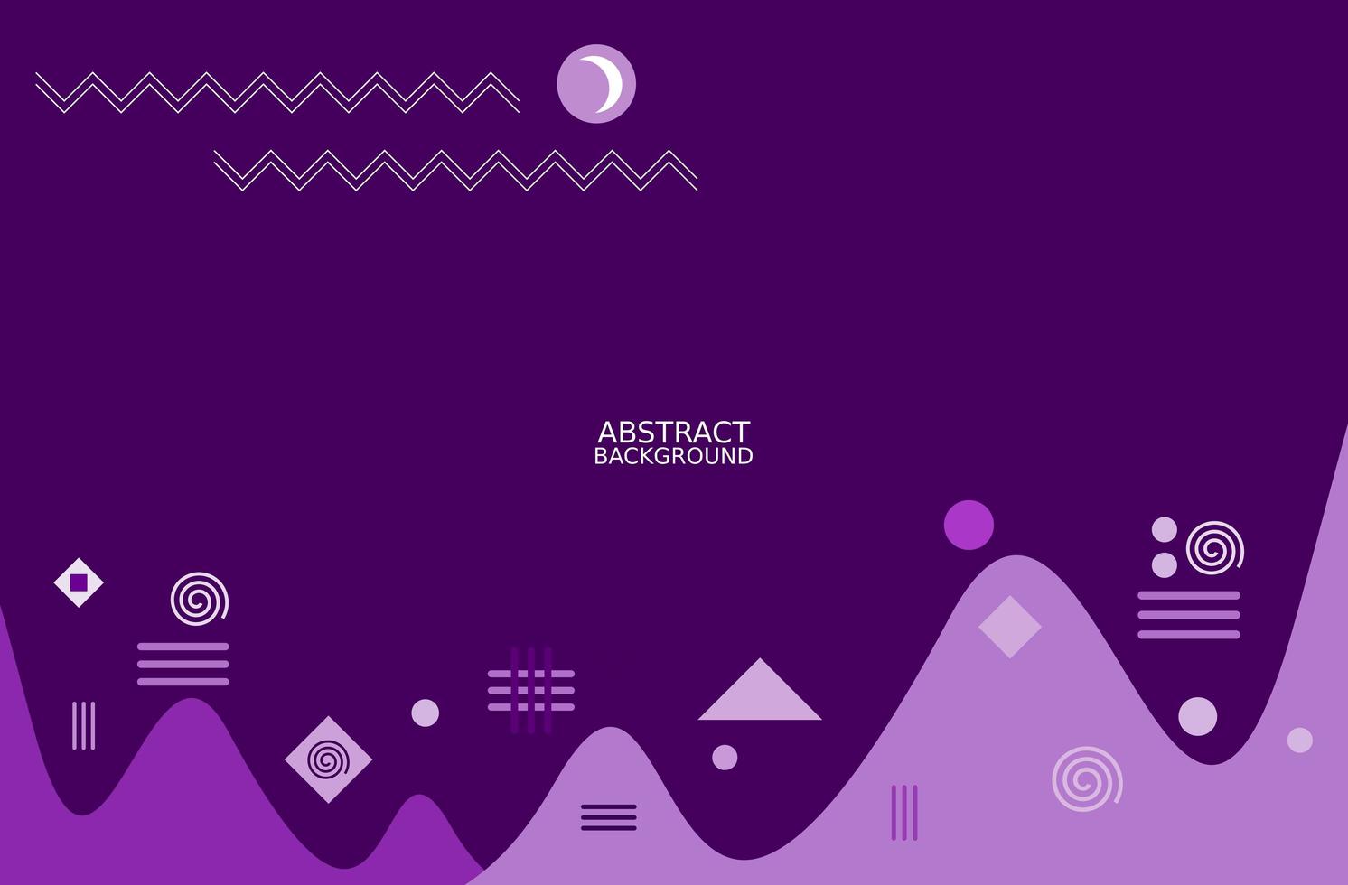 Purple abstract geometric design vector