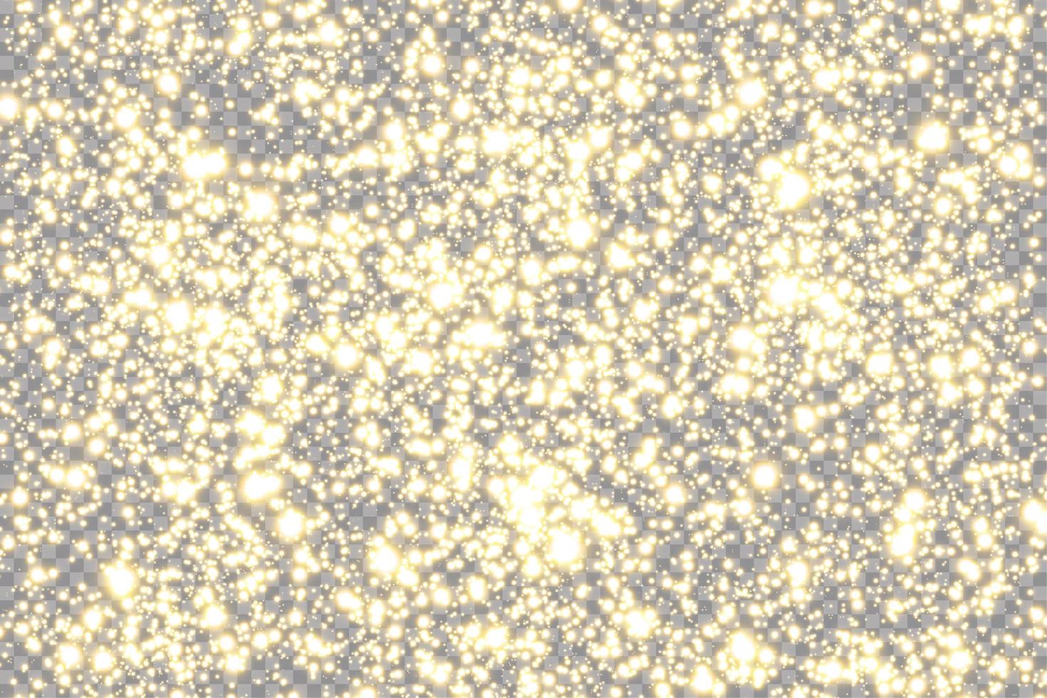 Golden sparks glitter special light effectt pattern vector