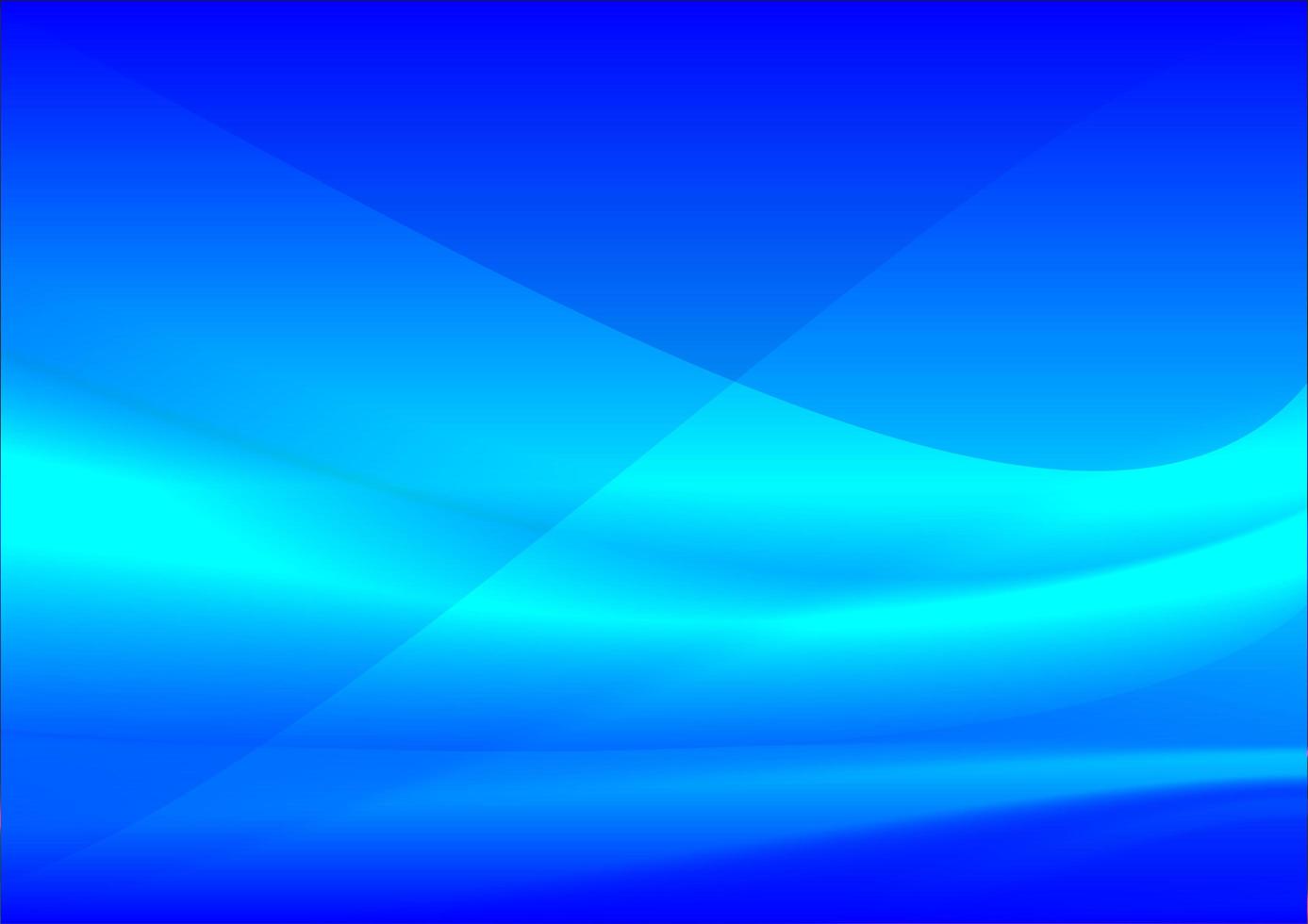 Blue flowing shape lit design vector