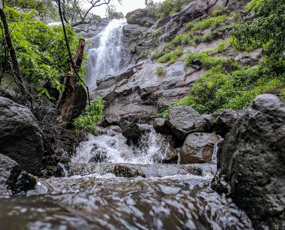 Waterfall from below photo