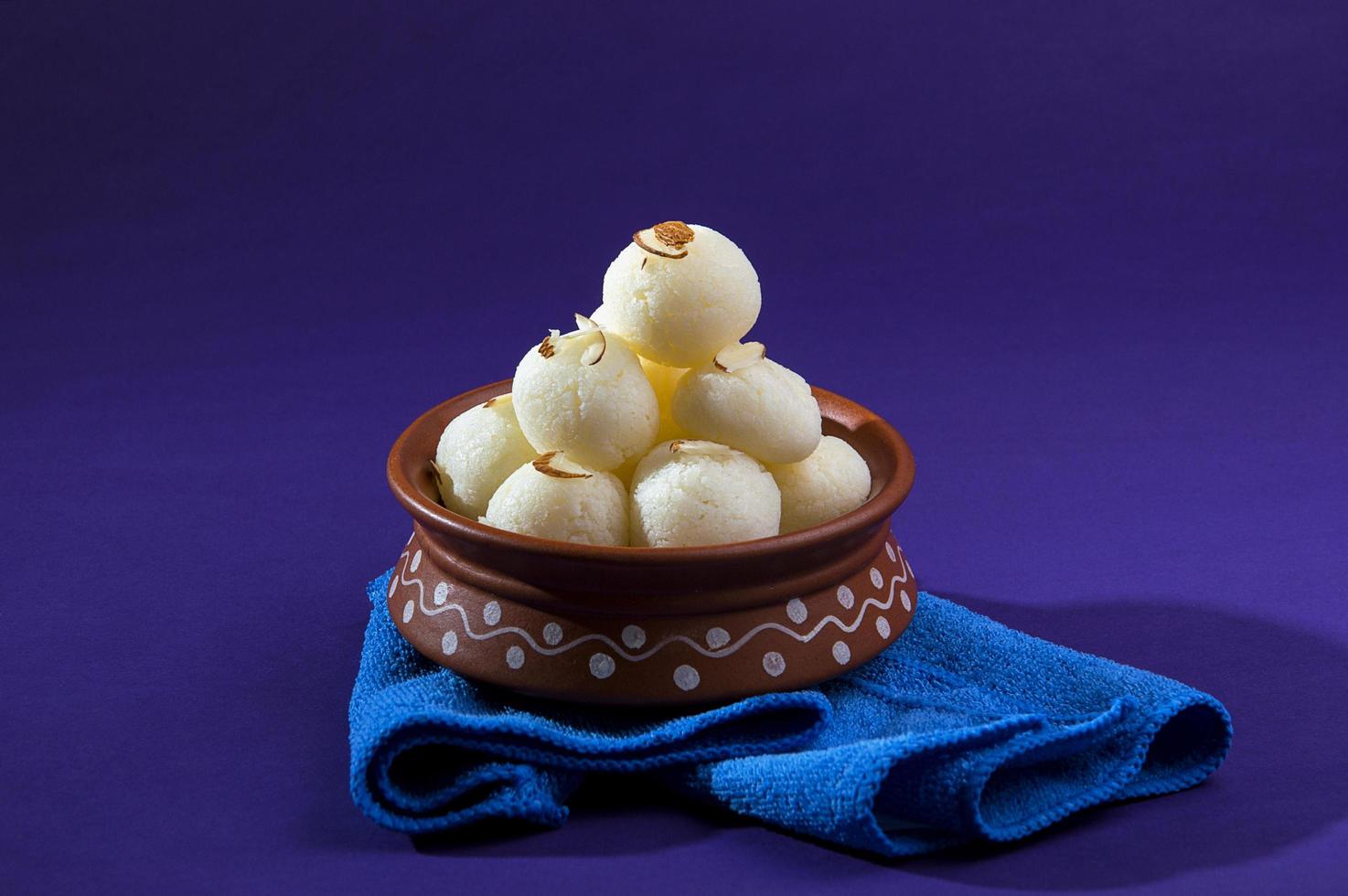 Indian rasgulla dessert photo