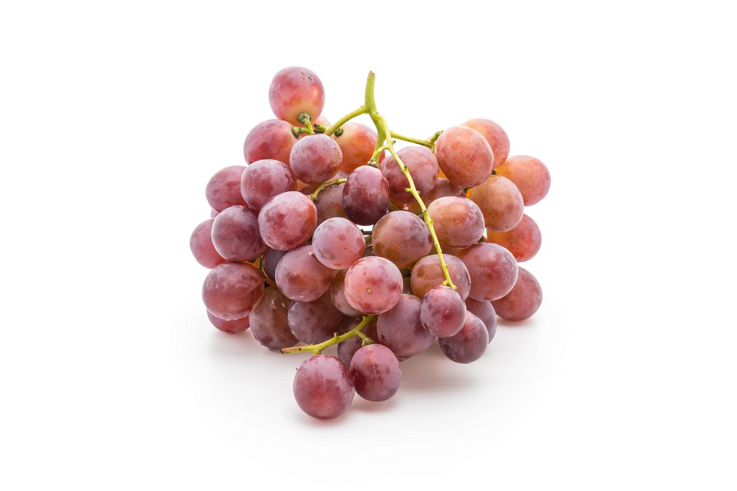 Fresh grapes on white background photo