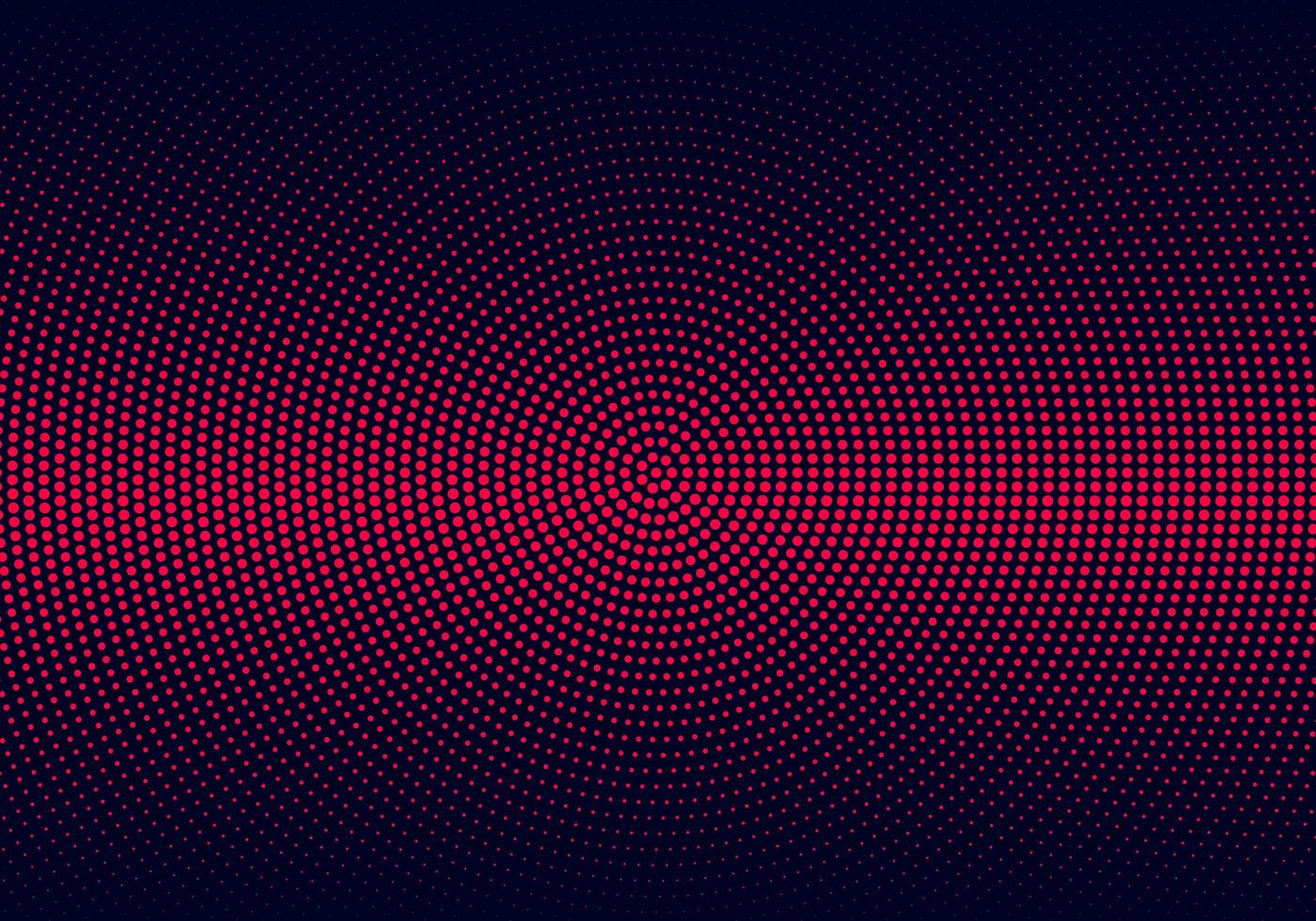 Modern red circular halftone pattern vector