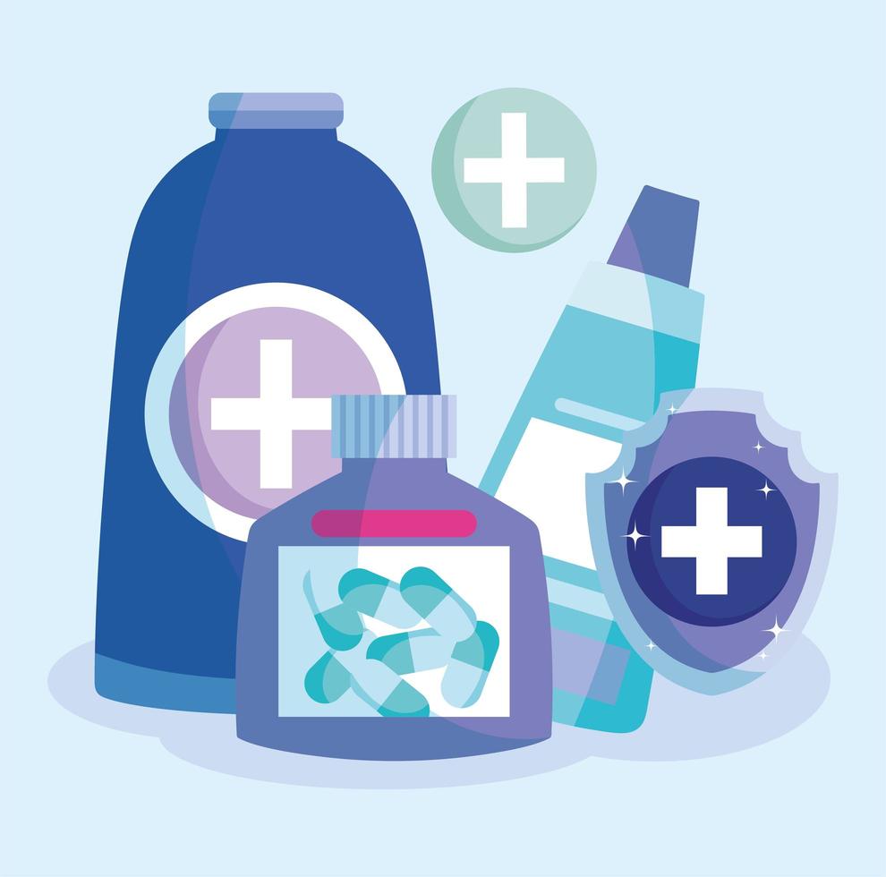 Prescription medication design vector