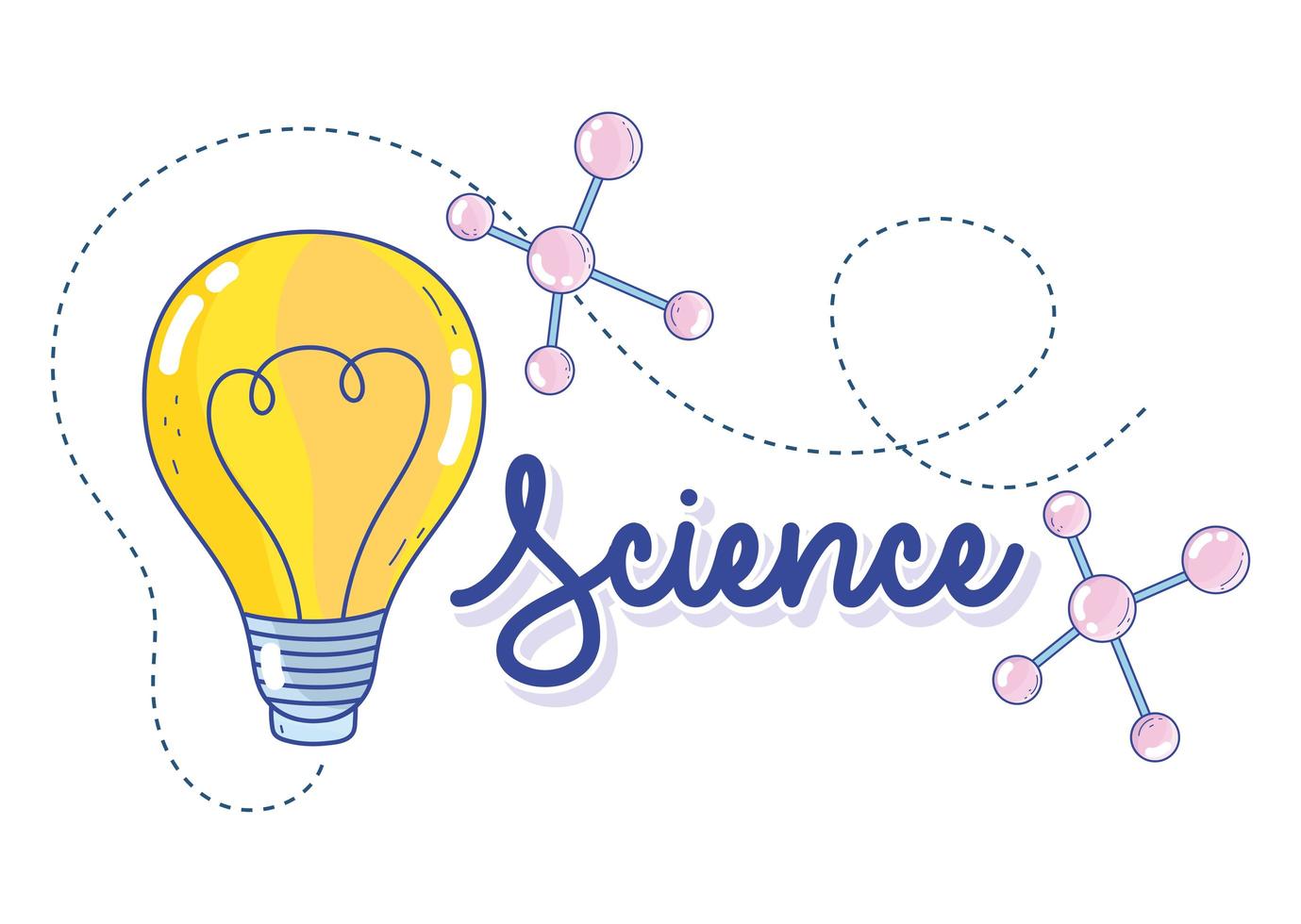 estructura de la ciencia molécula átomo solución laboratorio de investigación vector