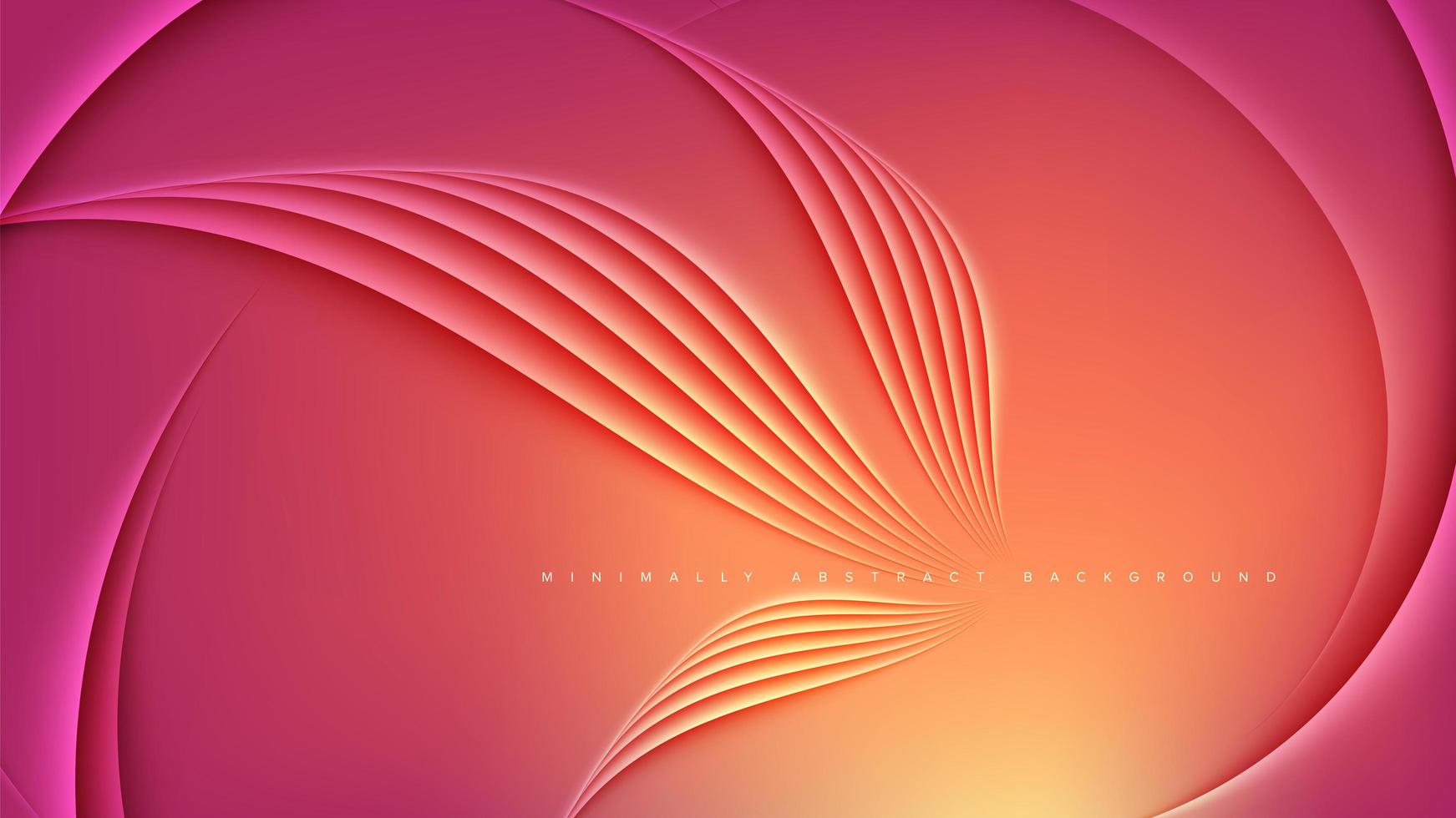 Abstract Template Design in Orange vector