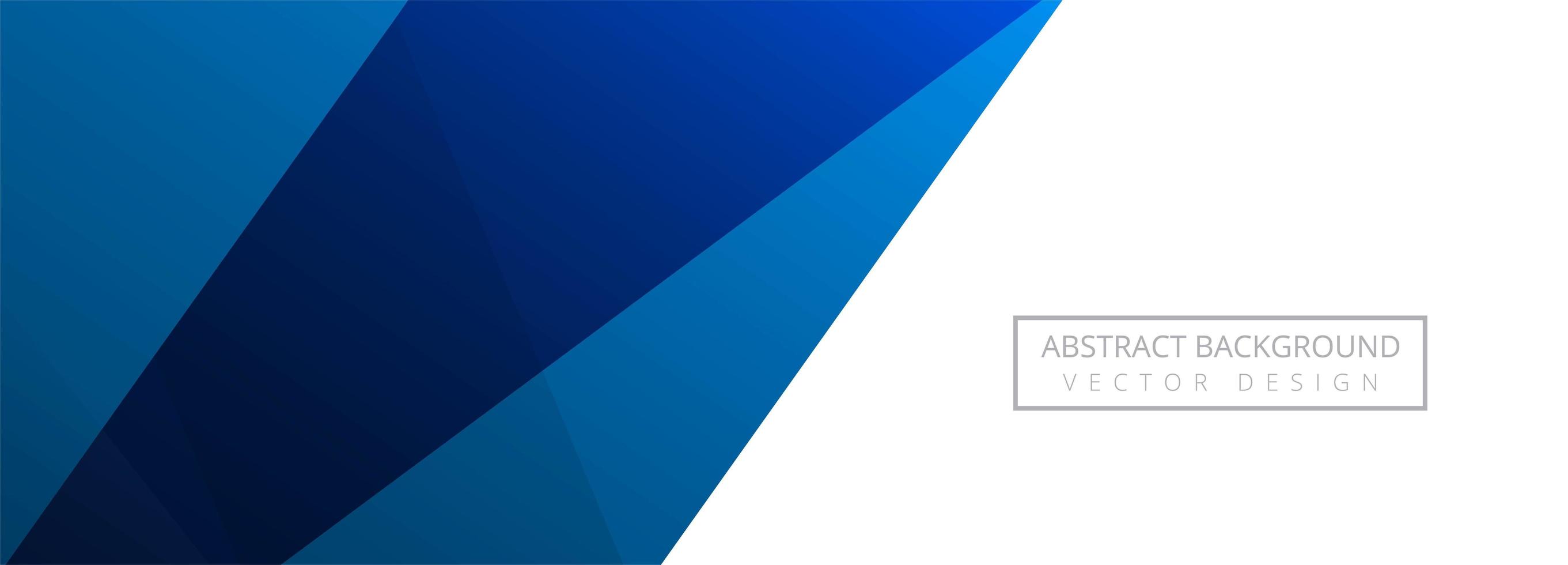 Modern blue shapes banner background vector