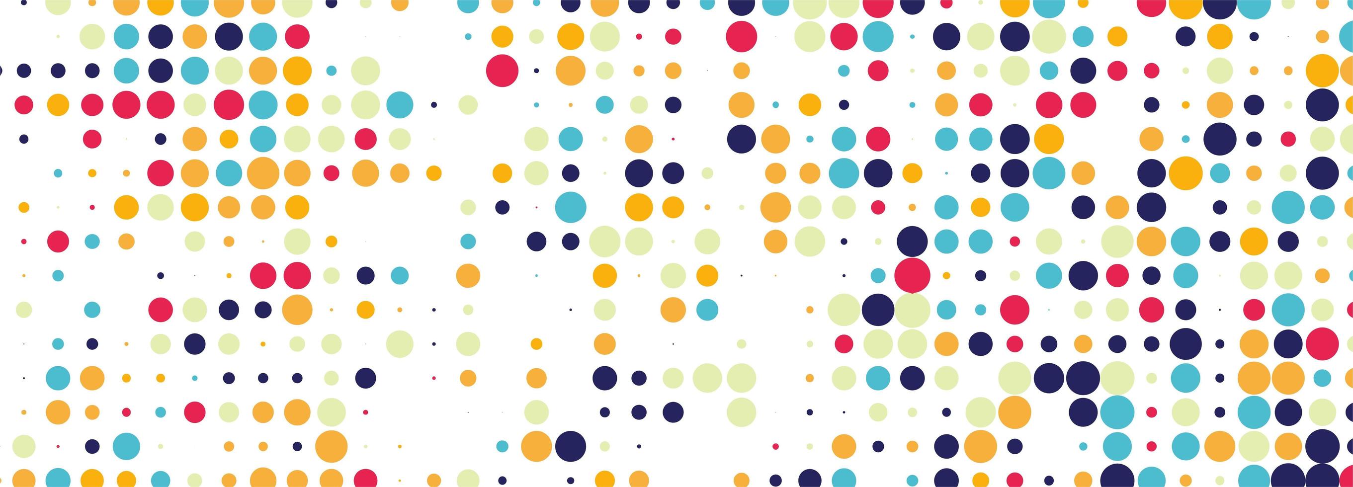 Abstract colorful dotted banner design  vector