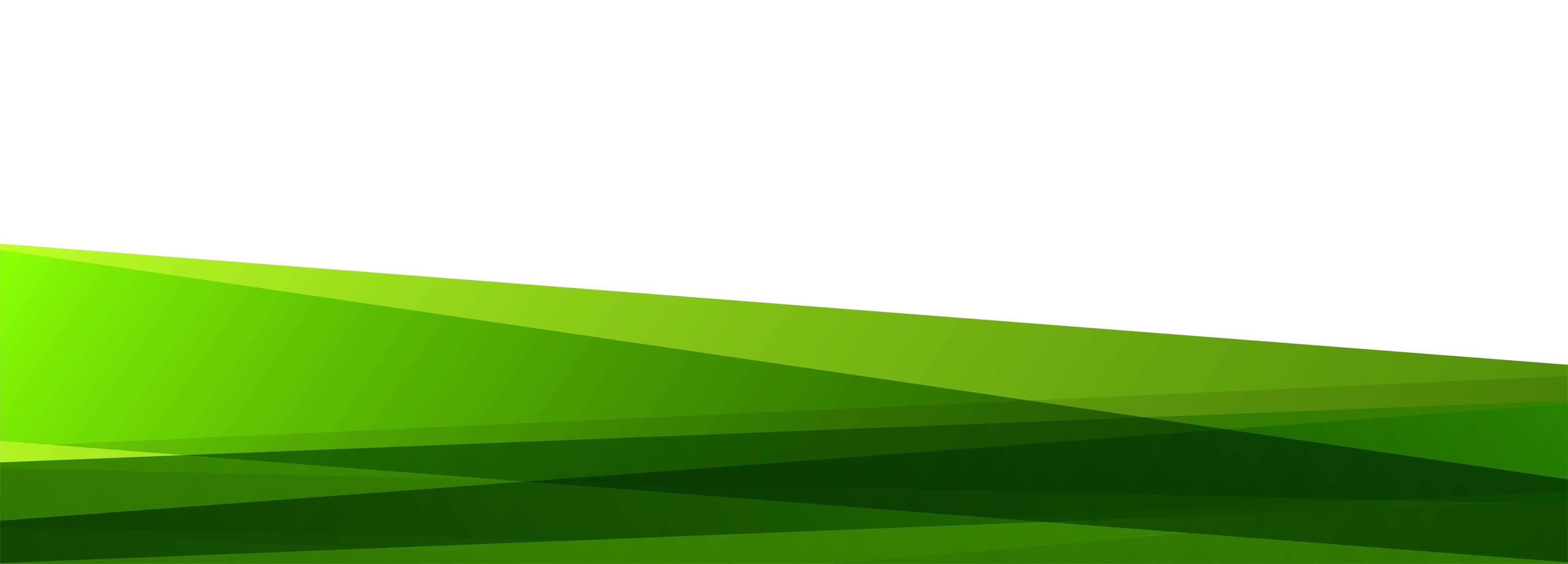 Fondo de banner superpuesto verde moderno vector