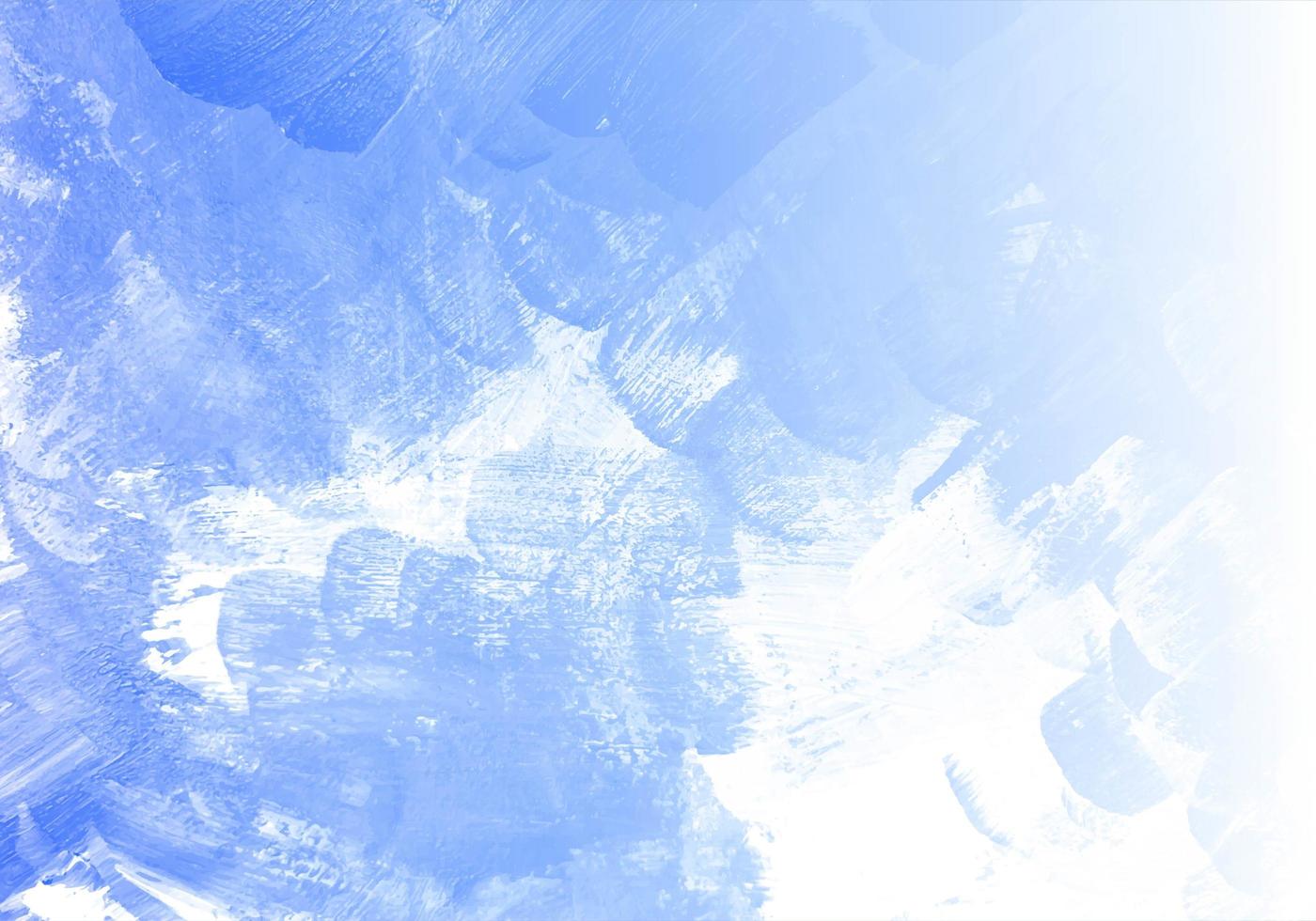 Fondo de textura de acuarela azul abstracto vector