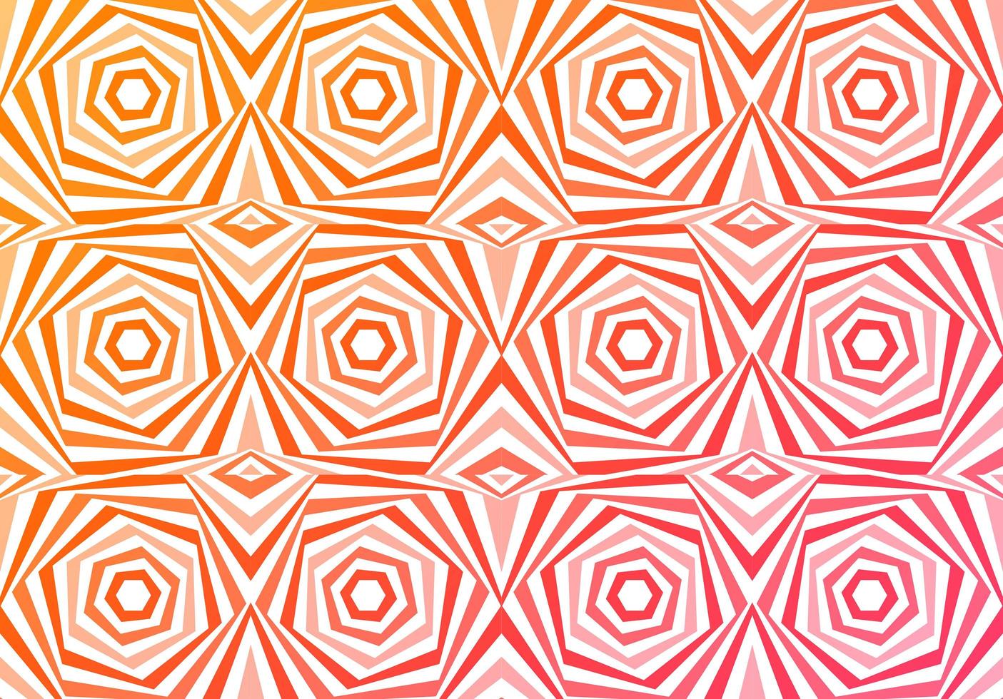 Fondo de patrón de colores decorativos rosa naranja abstracto vector