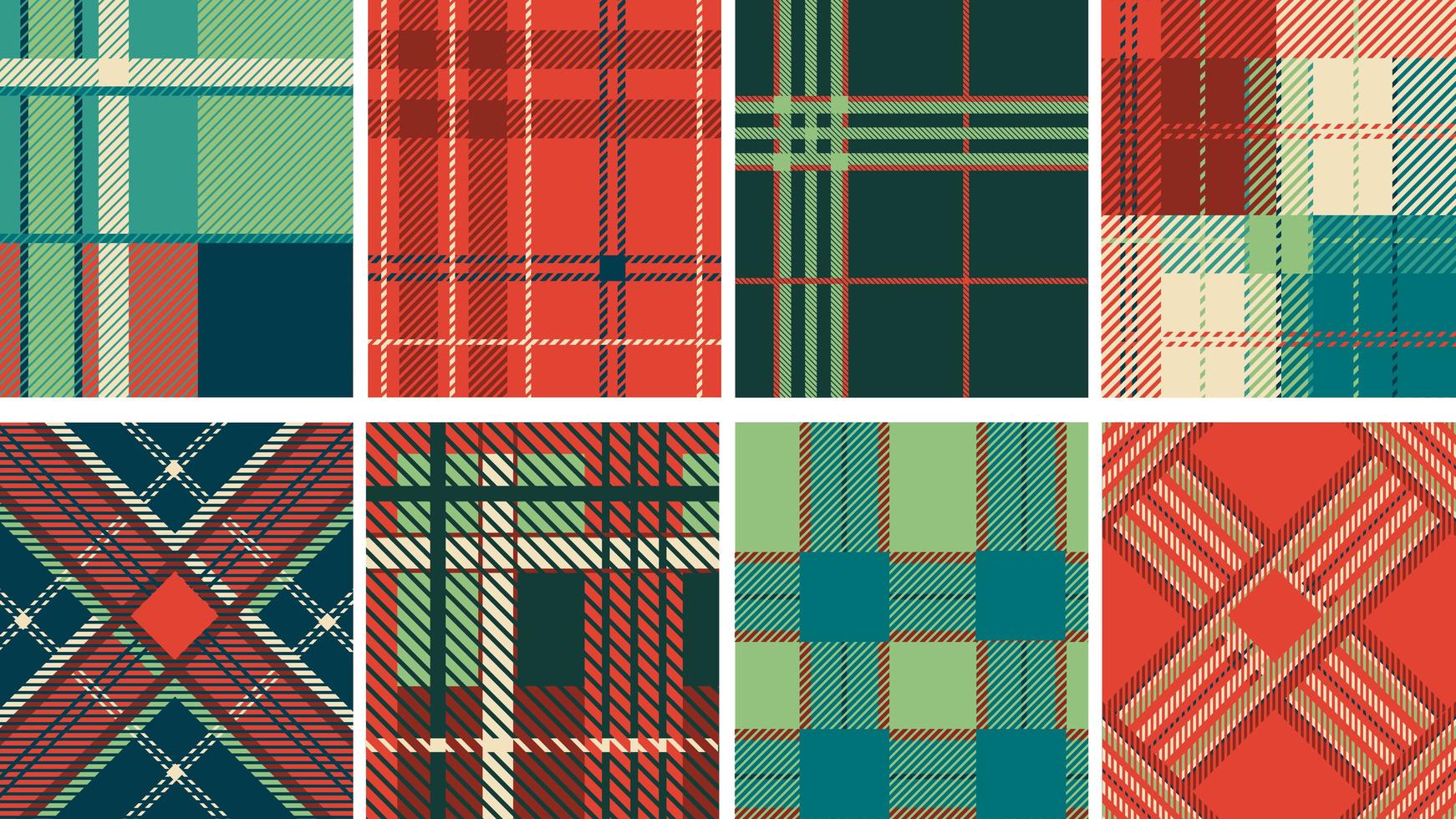 Lumberjack or tartan fabric seamless pattern vector