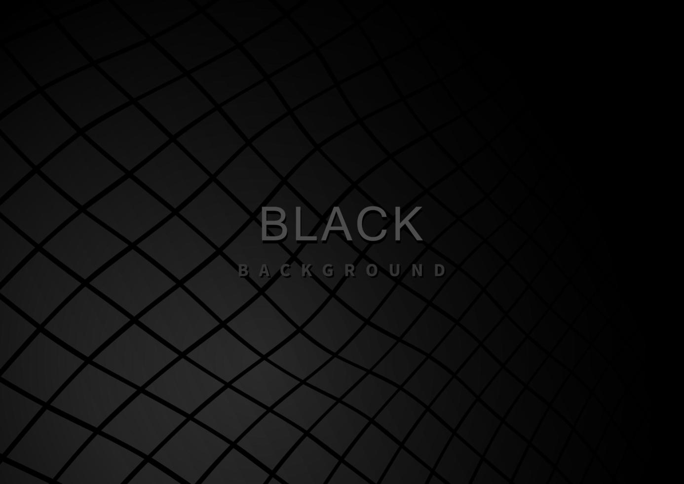 Black gradient squares with wave pattern vector