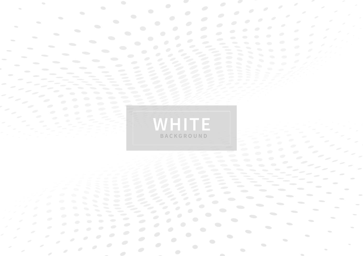 Abstract gray dot perspective pattern on white vector