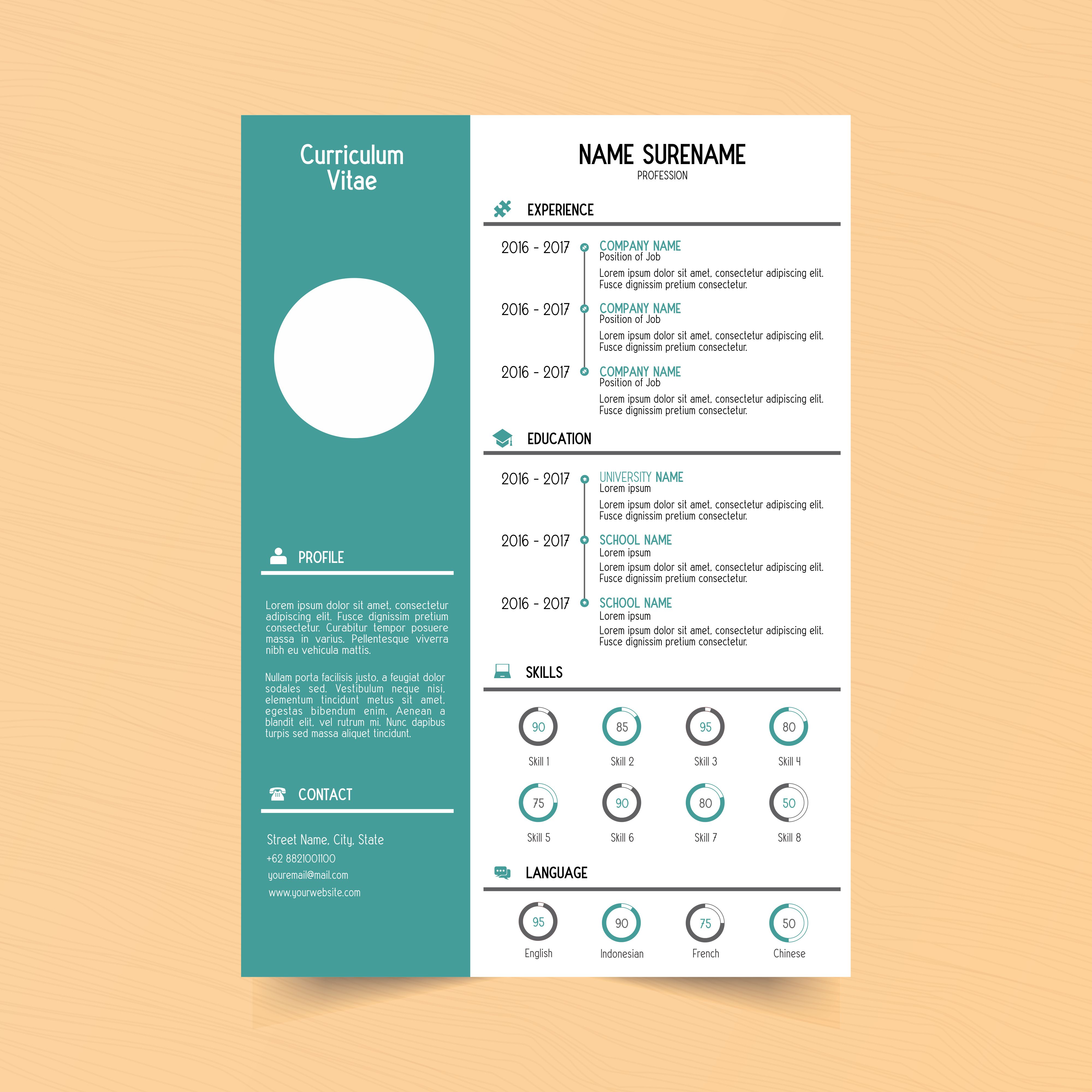 Color Resume Templates