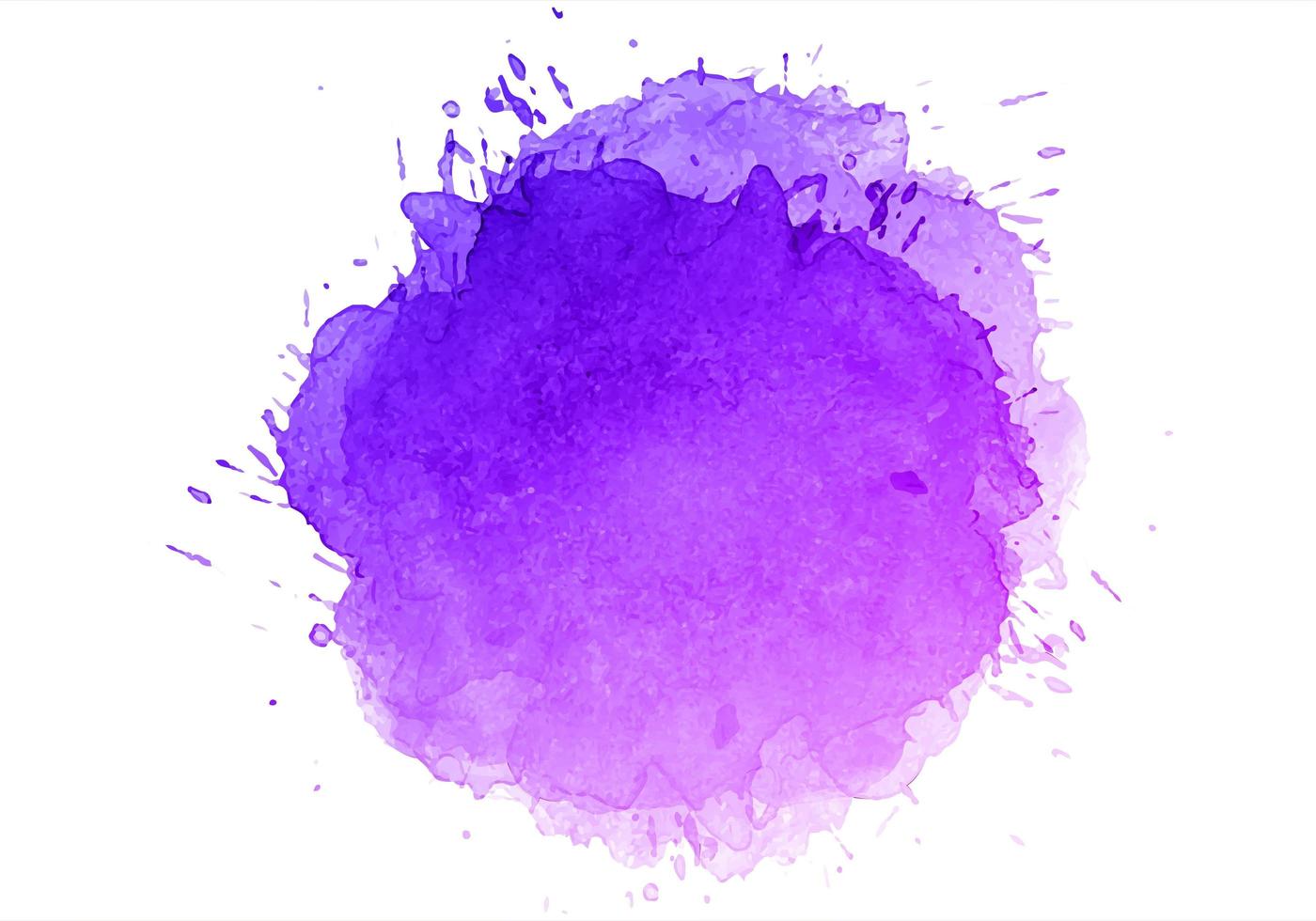 Abstract colorful purple blue watercolor splash vector