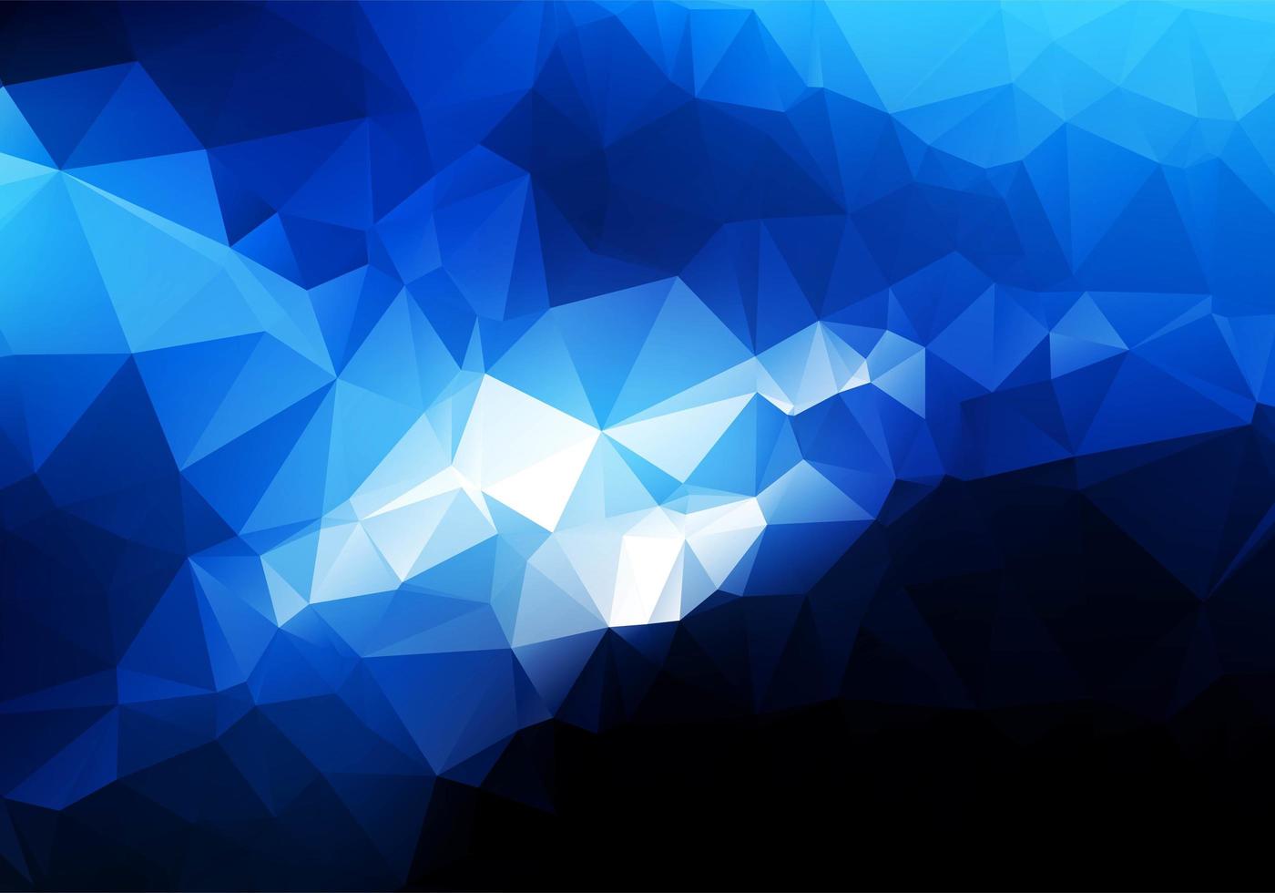 Abstract dark blue geometric polygonal background vector